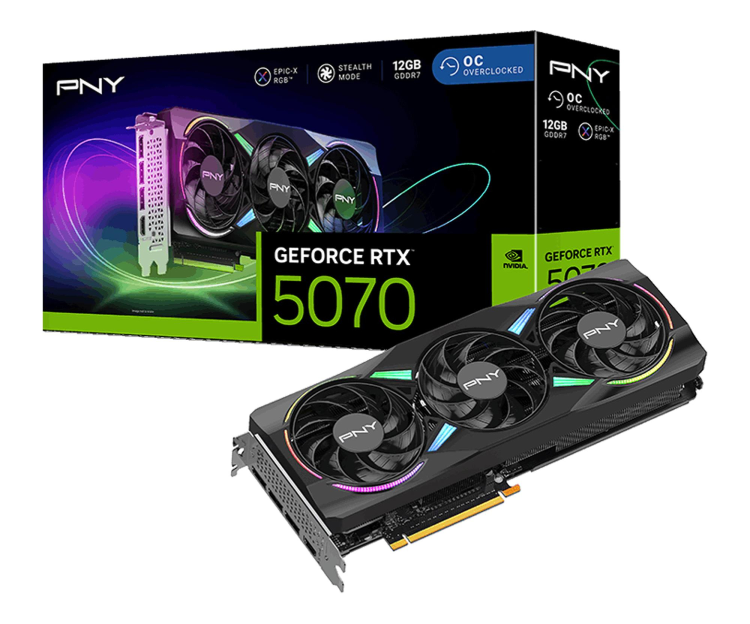 PNY GeForce RTX 5070 ARGB OC 12GB GDDR7 DLSS5