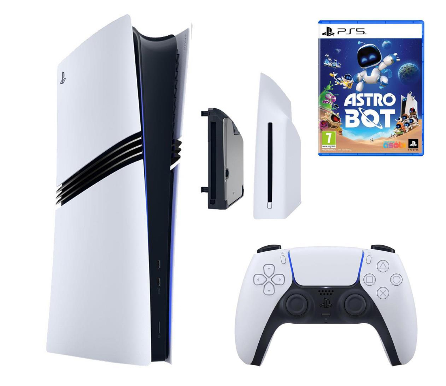 Sony PlayStation 5 Pro + Disc Drive + Astro Bot