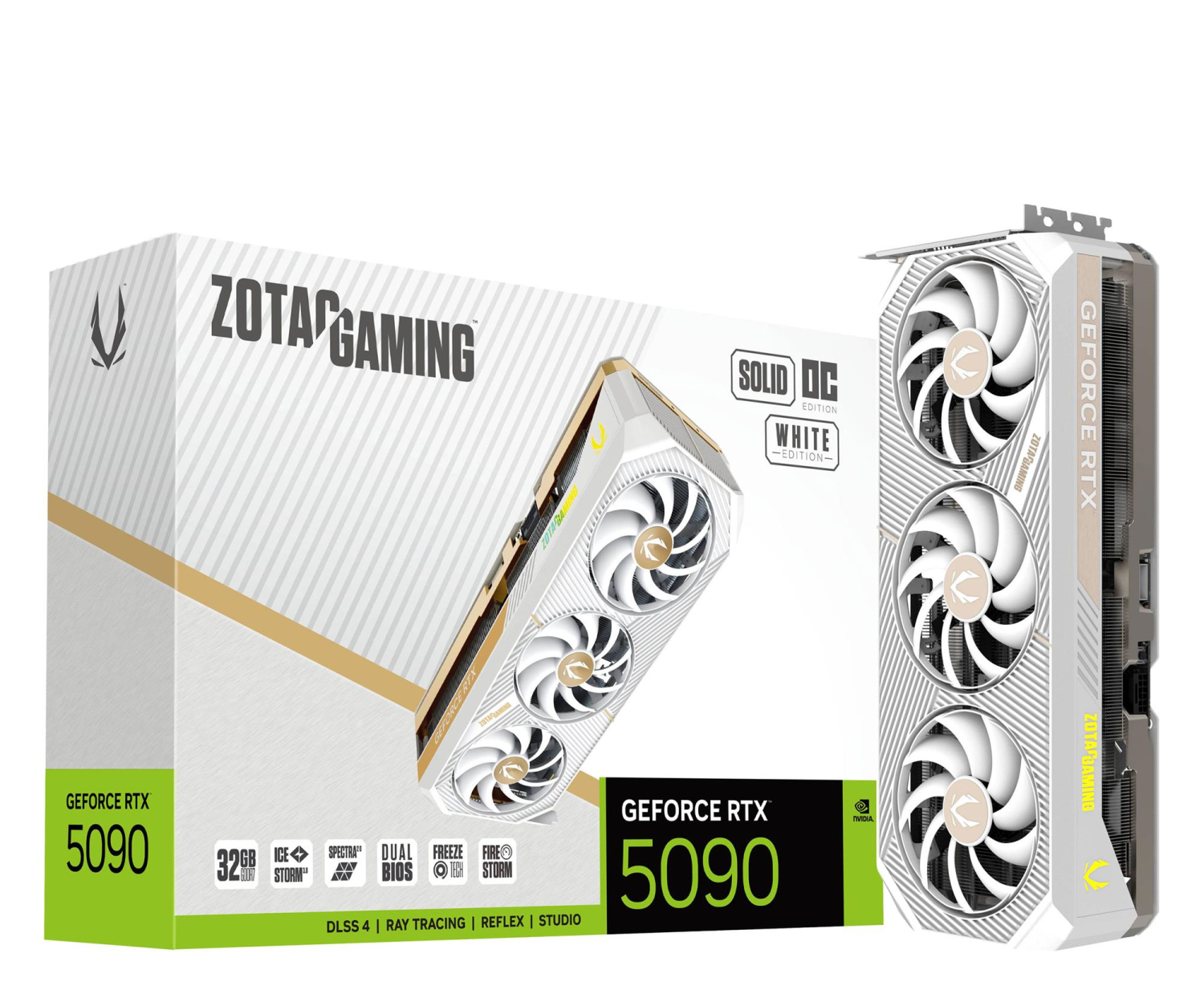Zotac GeForce RTX 5090 Solid OC White 32GB GDDR7 DLSS5