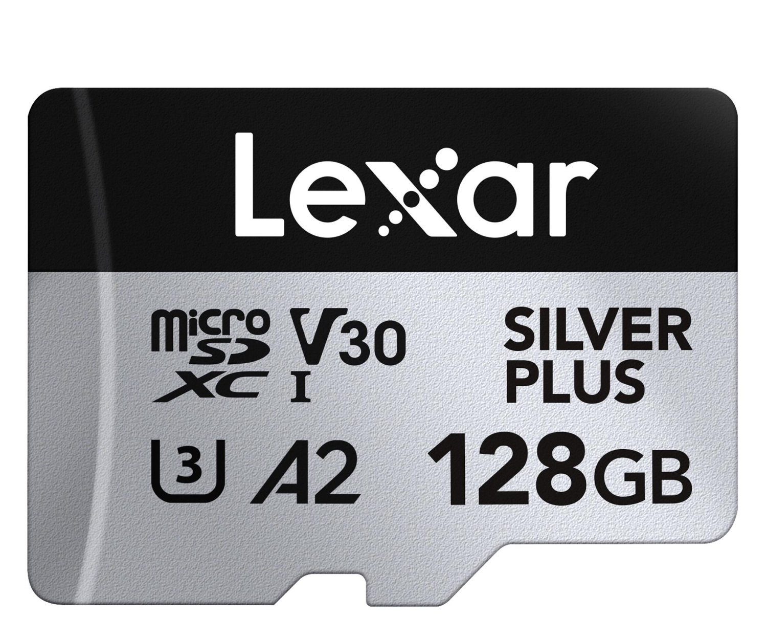 Lexar 128GB microSDXC Silver Plus UHS-I U3 A2 V30