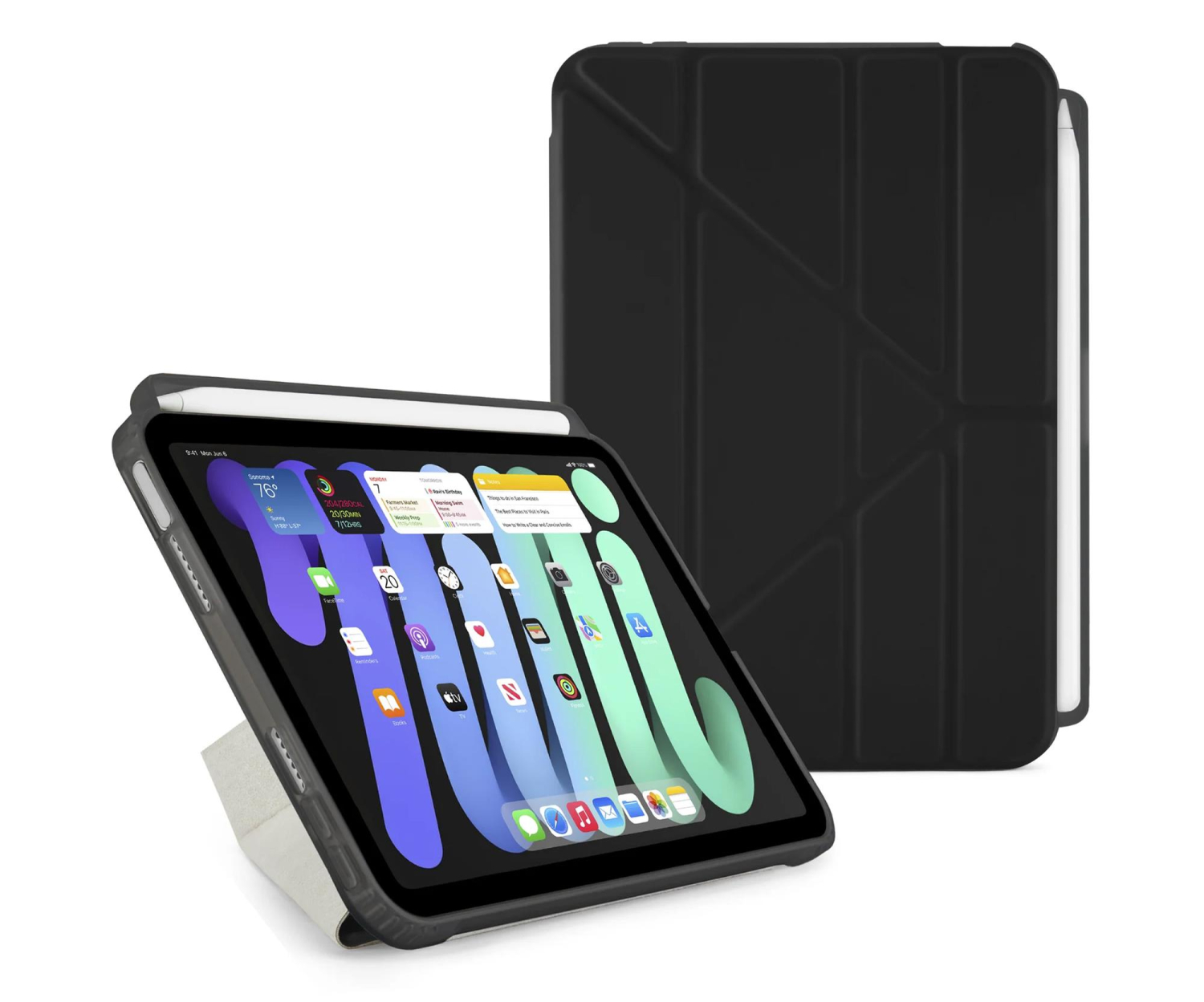 Pipetto Origami No3 Pencil case iPad mini (2024/2021) black