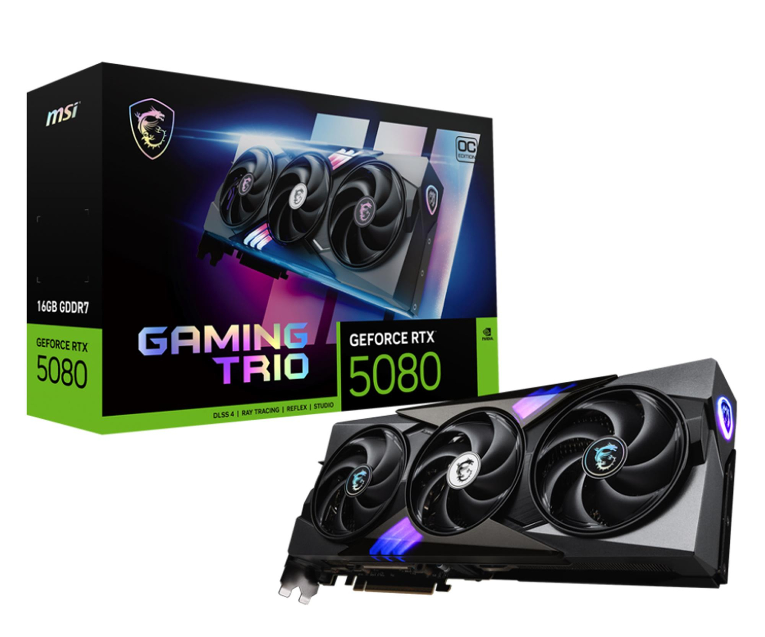 MSI GeForce RTX 5080 Gaming Trio OC 16GB GDDR7 DLSS5