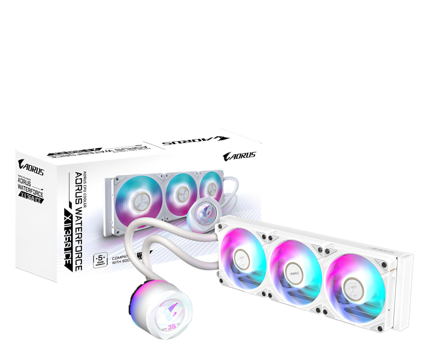 Gigabyte WaterForce X II 360 ARGB White 3x120mm