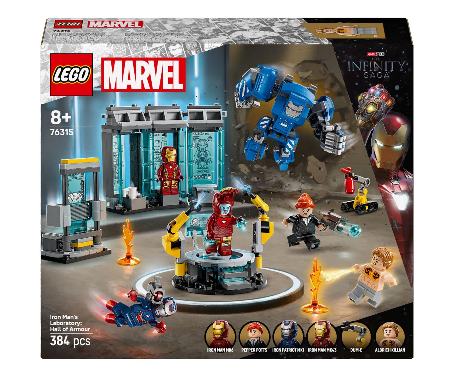 LEGO Marvel 76315 Super Heroes Laboratorium Iron Mana: Zbrojownia - odbiór za 0 zł we wszystkich salonach x-kom i Neonet