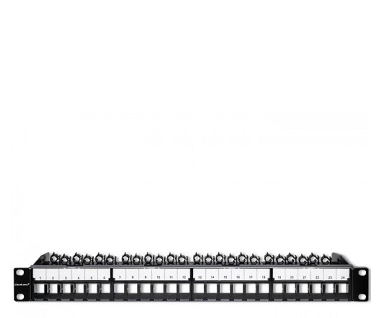 Qoltec Patch panele RACK 19" 1U 10A