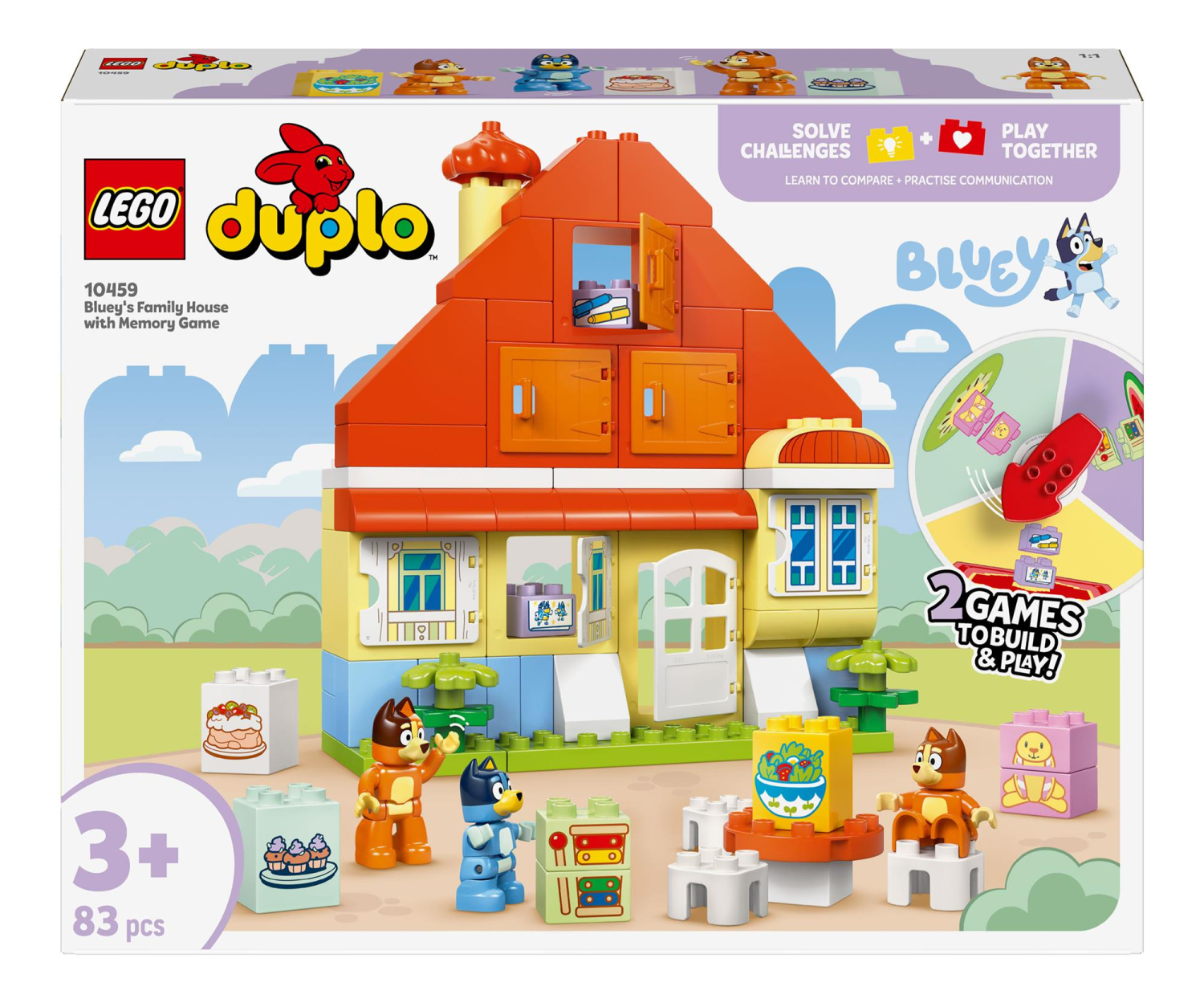 LEGO DUPLO Bluey Dom rodzinny Blue z grą pamięciową 10459 - odbiór za 0 zł we wszystkich salonach x-kom i Neonet