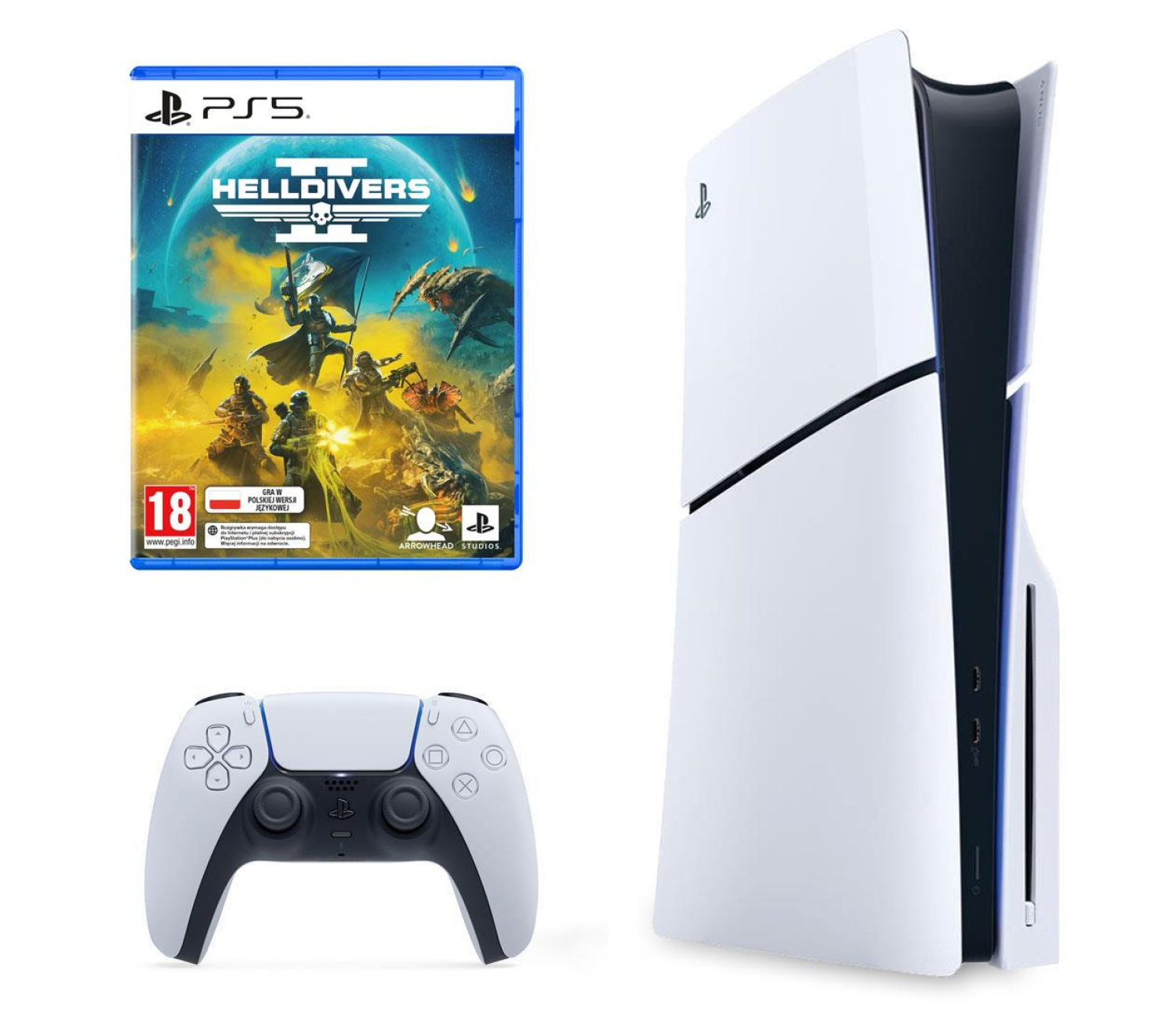 Sony PlayStation 5 Slim + Helldrivers 2