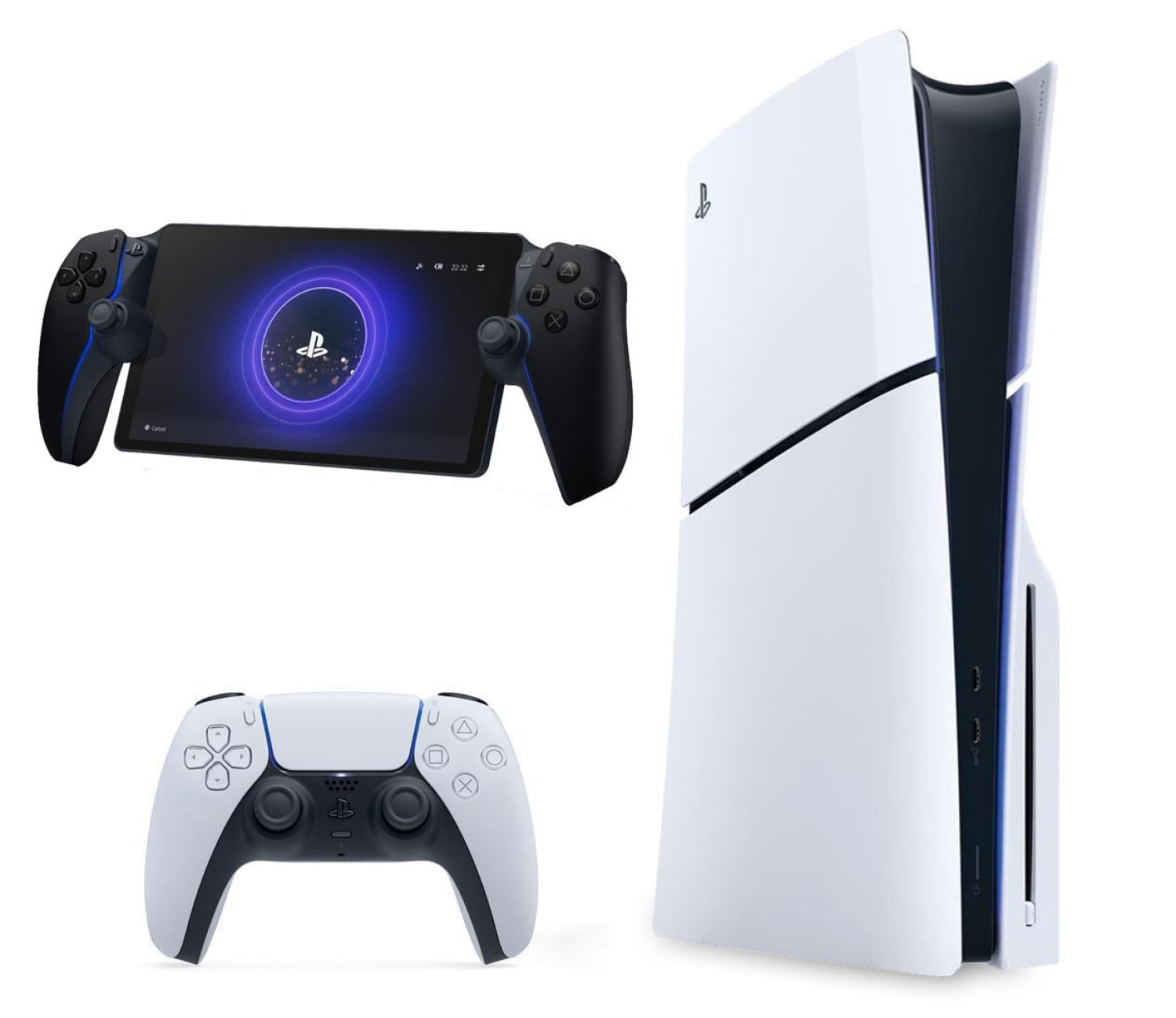 Sony PlayStation 5 Slim + Portal Midnight Black