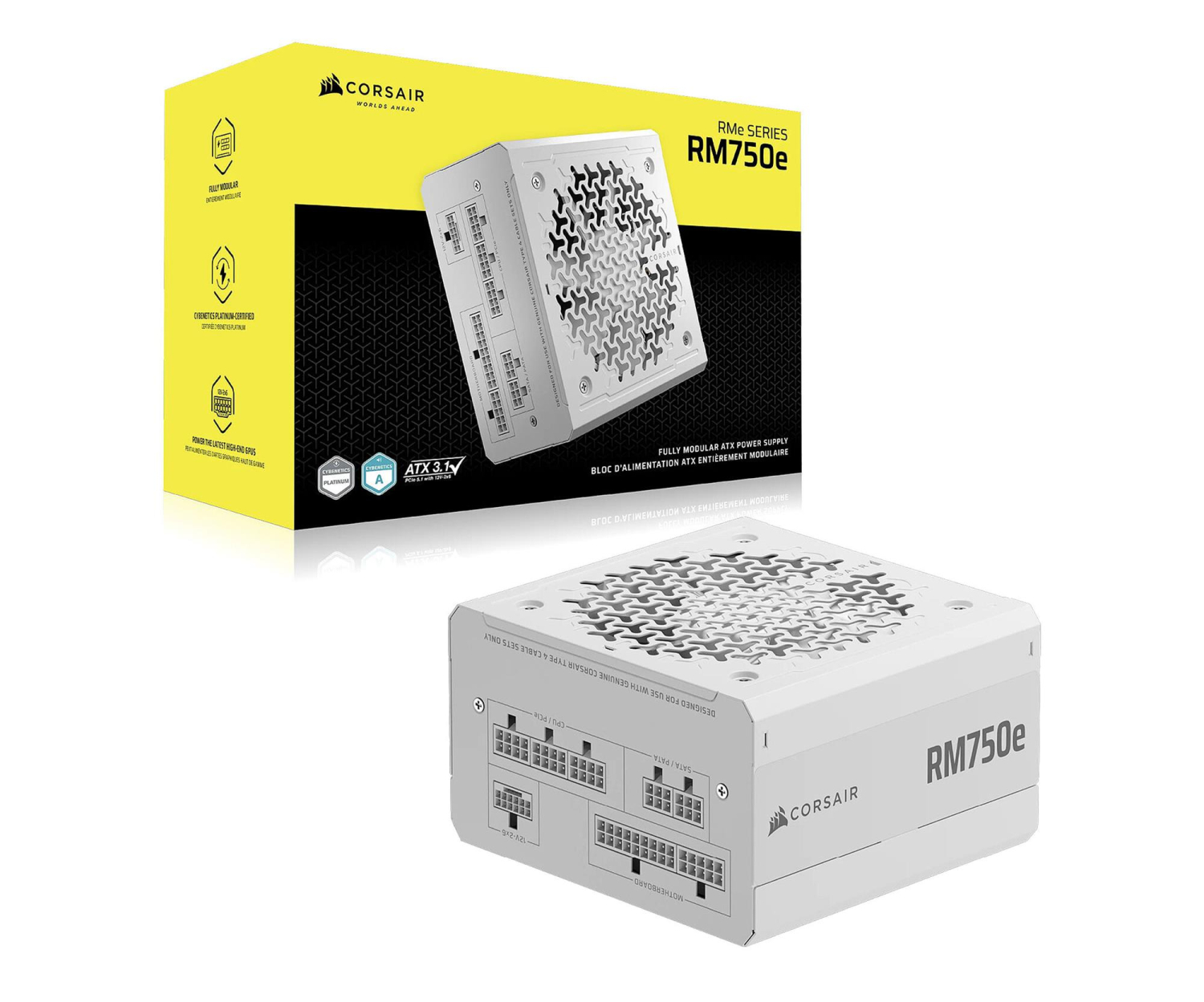Corsair RM750e 2025 750W 80+ Gold Biały