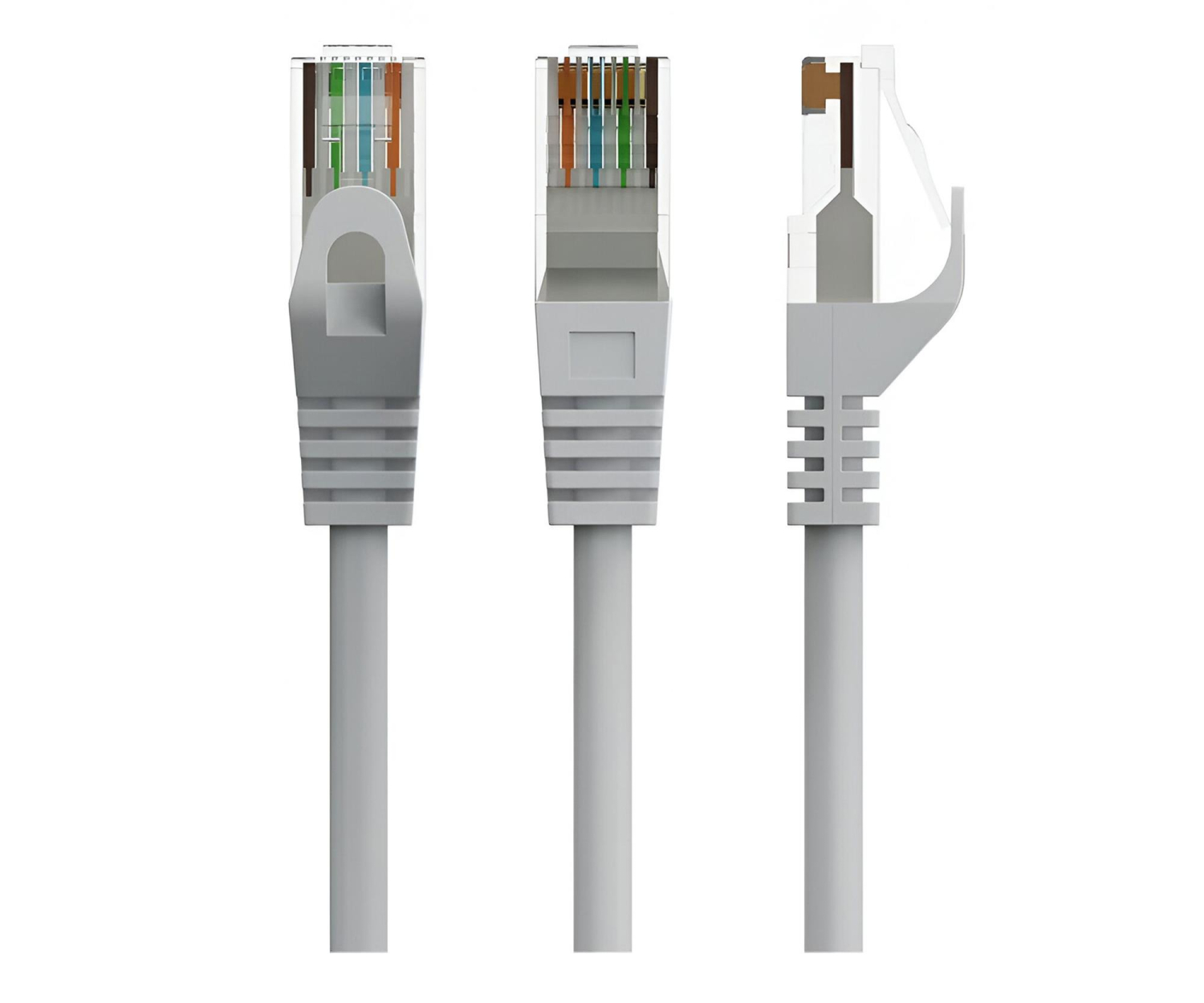 Gembird RJ-45/RJ-45, kat.6, UTP, szary, 2m