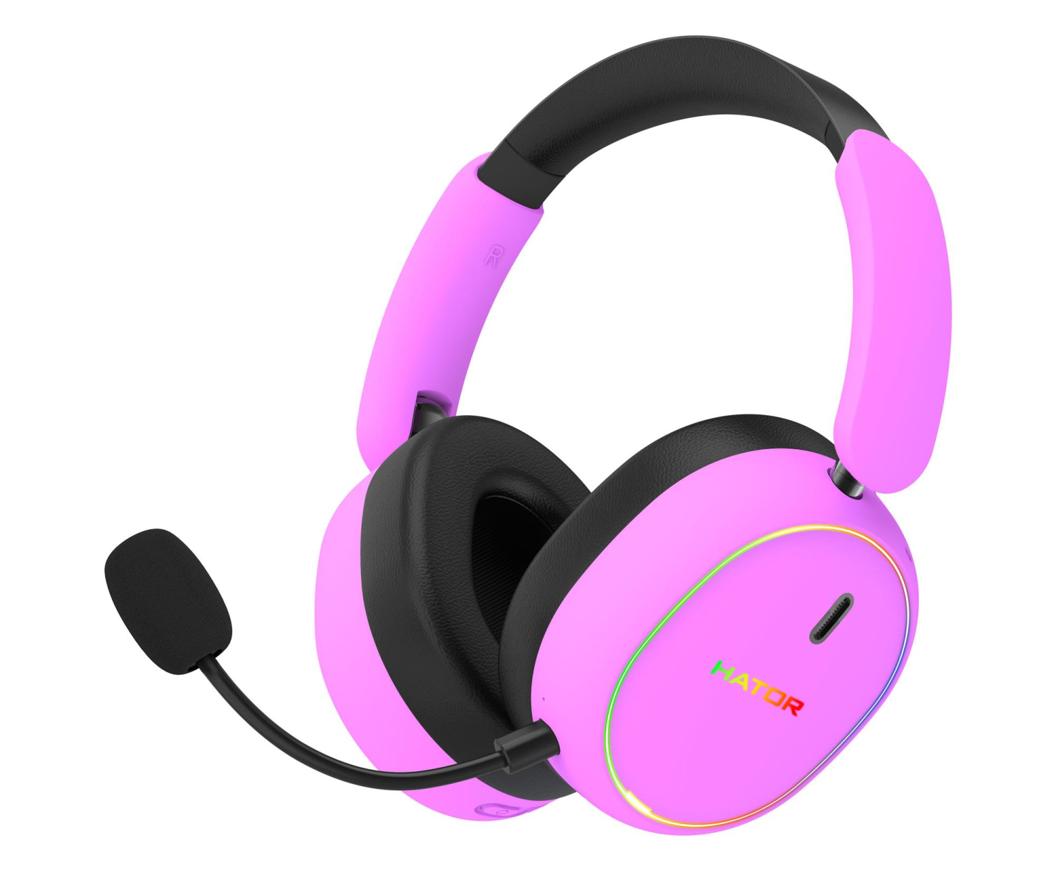 Hator Phoenix 2 Wireless ESH42 ANC Nauszne Fioletowy