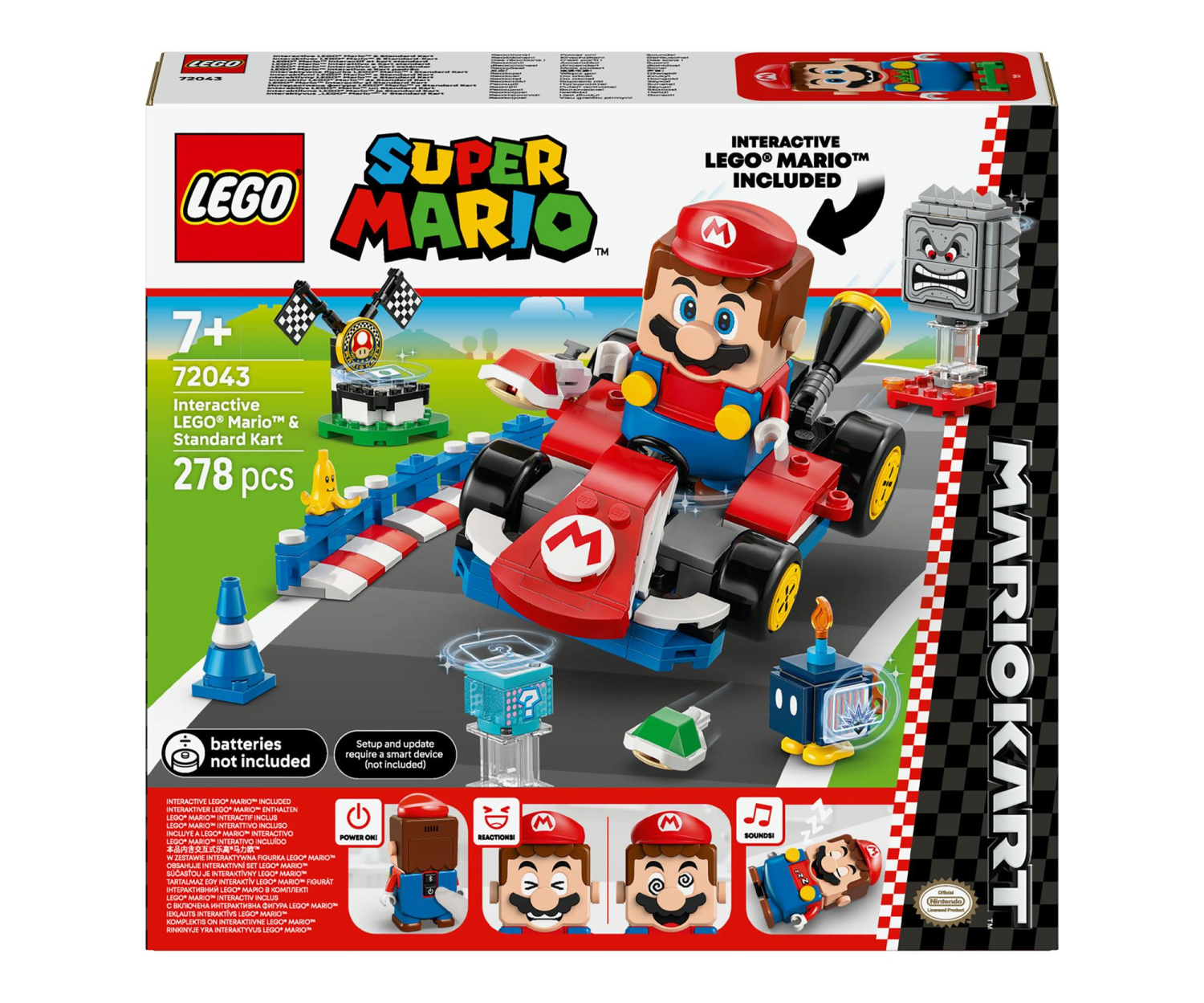 LEGO Super Mario 72043 Mario Kart figurka i Standard Kart