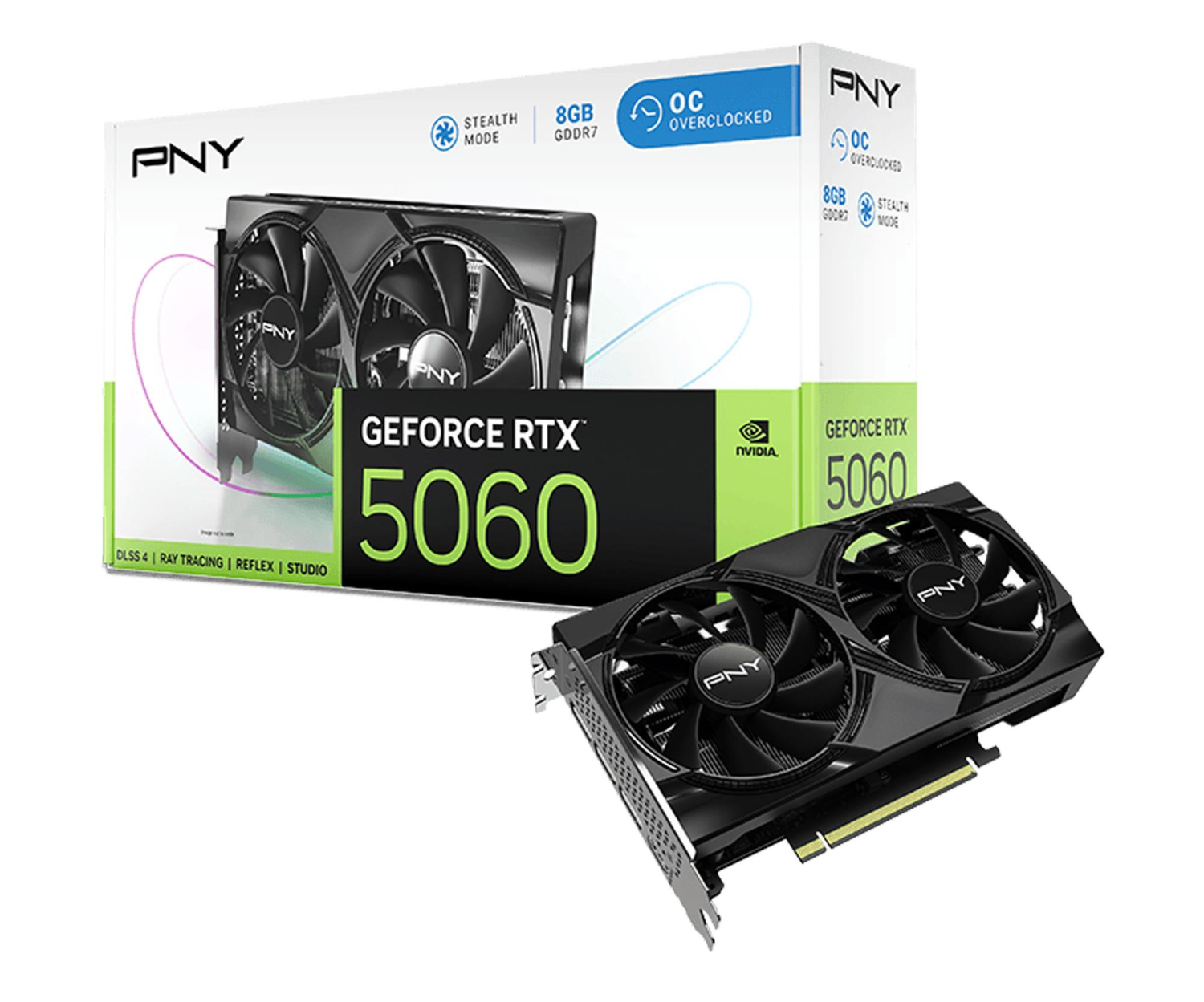 PNY GeForce RTX 5060 Overclocked Dual Fan 8GB GDDR7 128bit DLSS 4