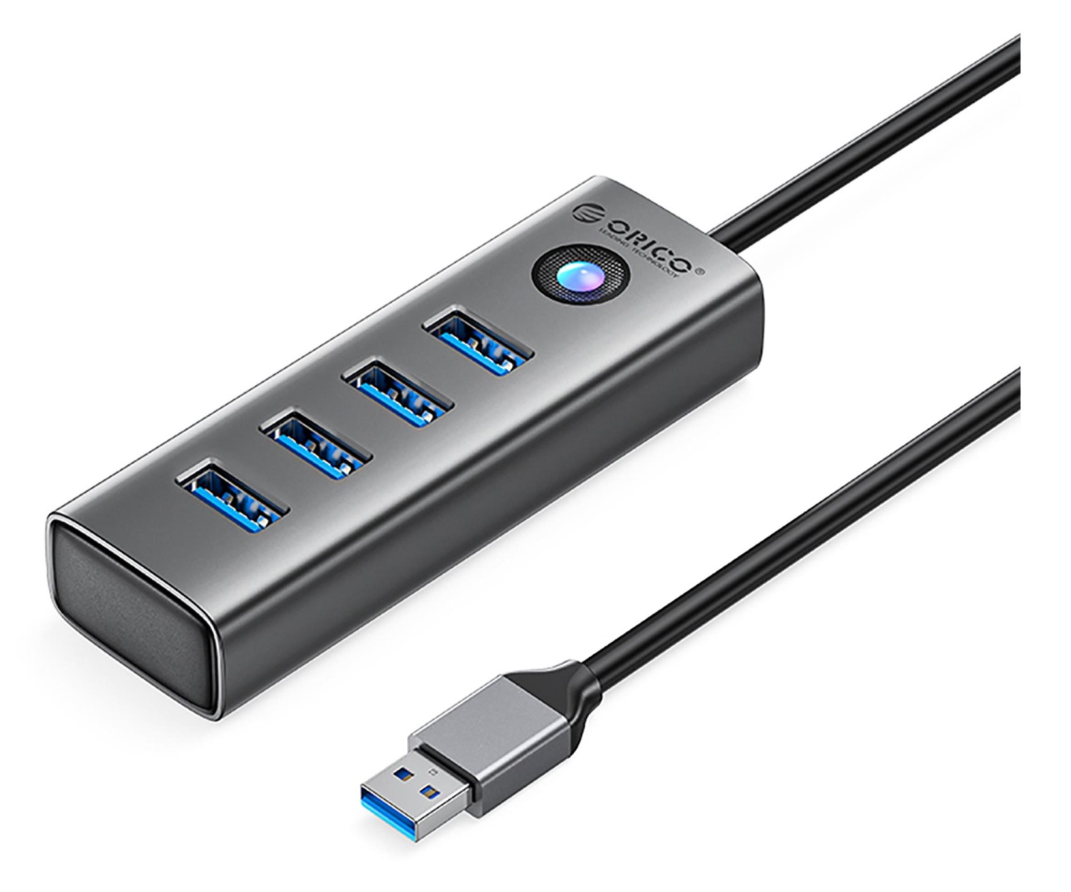 Orico USB-A - 4x USB-A 3.0 - szary