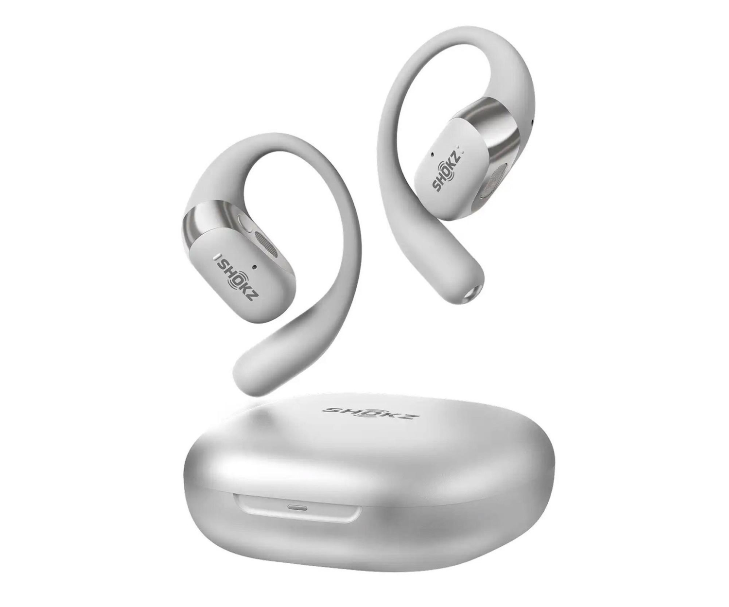 Słuchawki douszne bezprzewodowe Shokz OpenFit 2+ szare