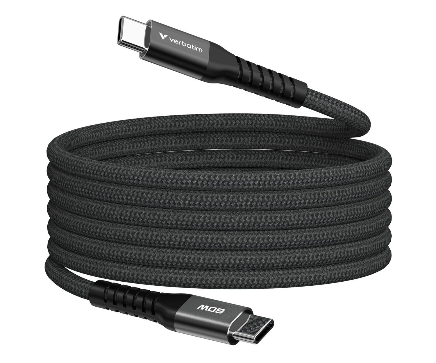 Verbatim Sync & Charge USB-C to USB-C 60W Magnetic 120 cm - Black