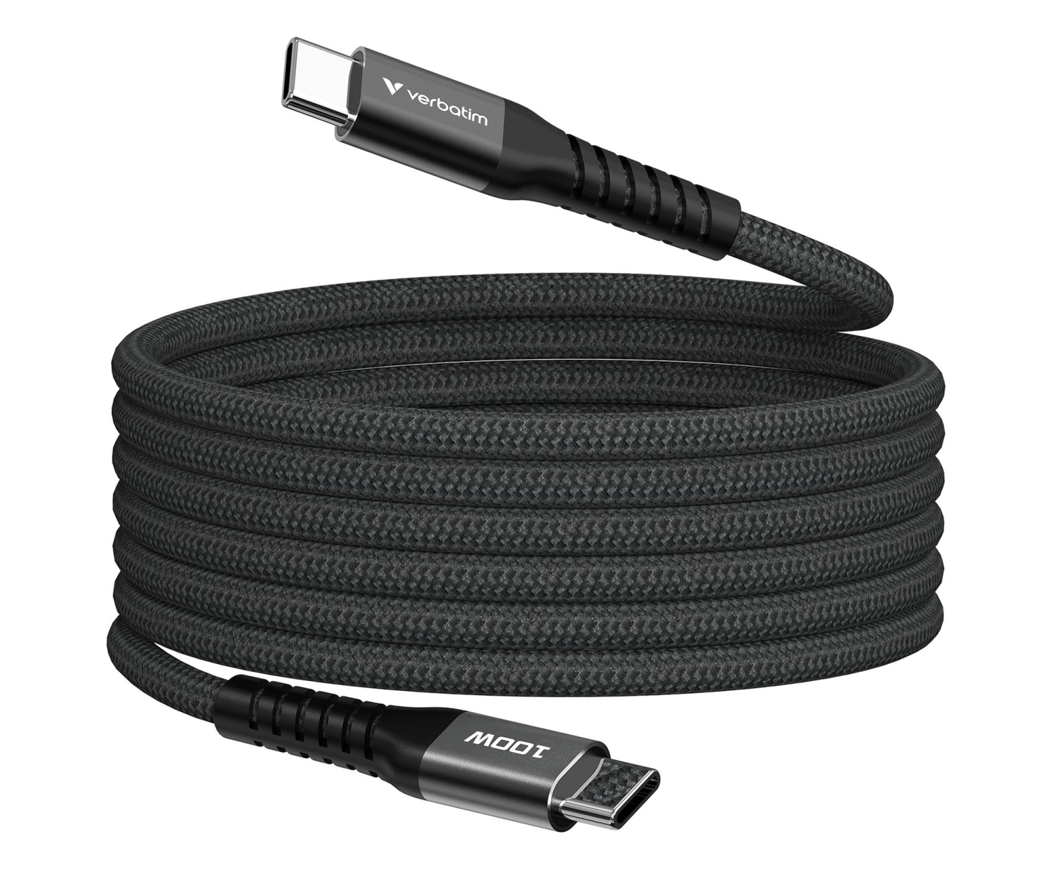 Verbatim Sync & Charge Cable USB-C to USB-C 100W Magnetic 120 cm - Bl