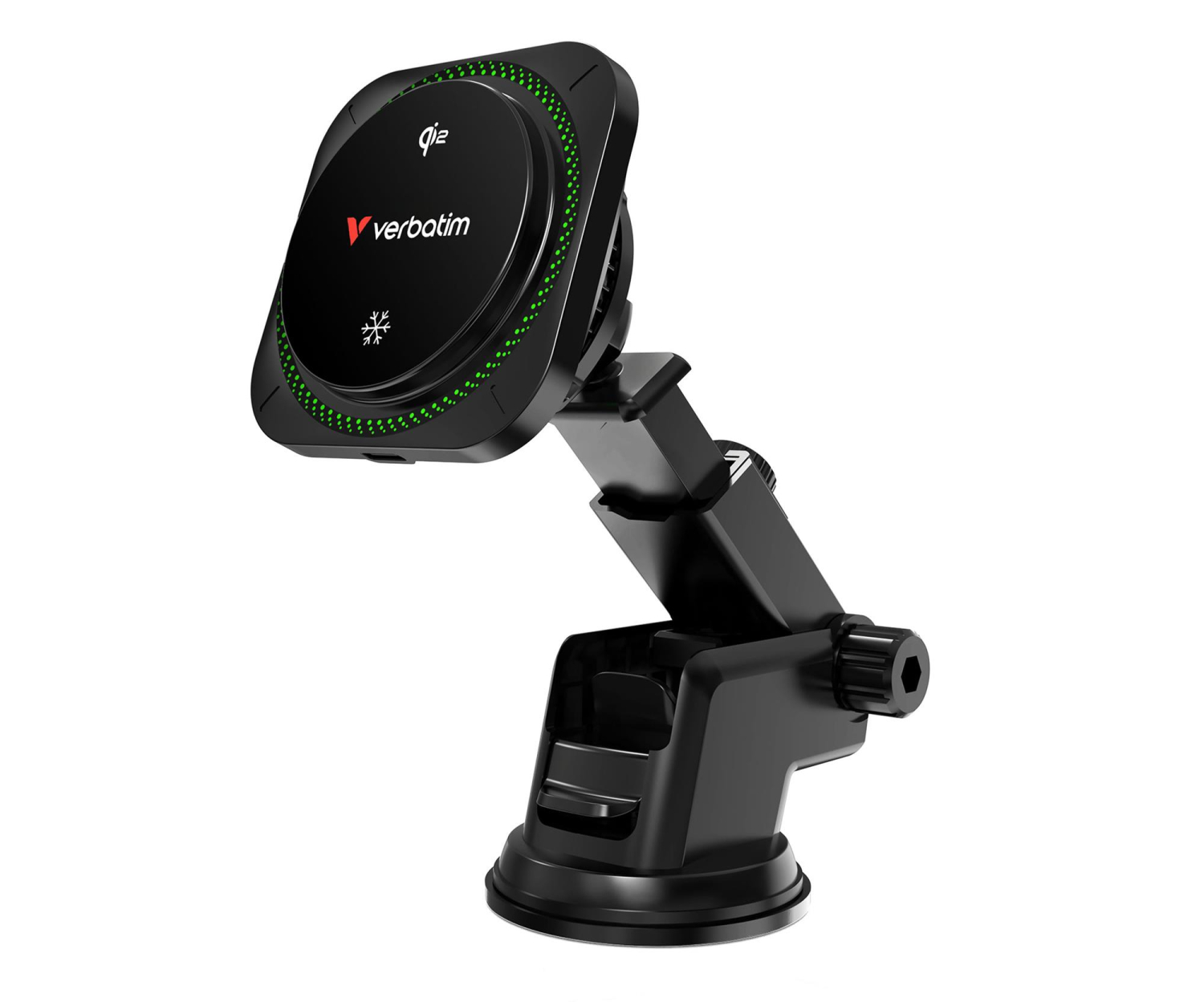 Verbatim Charge ´n´ Drive Qi2 Magnetic Wireless Car Charger RGB