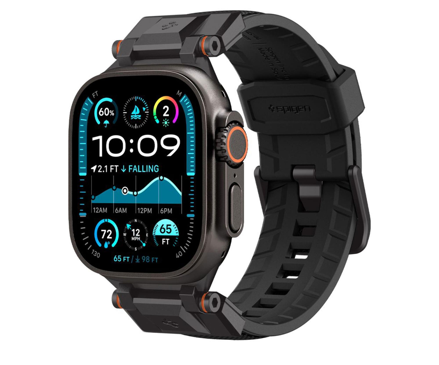 Spigen Durapro Armor Apple Watch (44 / 45 / 46 / 49 Mm) Black Editi