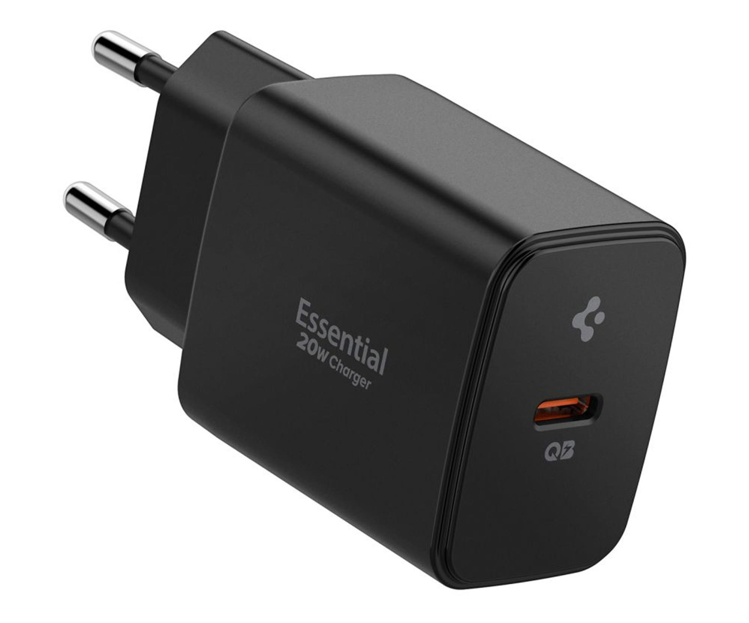 Spigen Ładowarka samochodowa Essential 20W Czarna