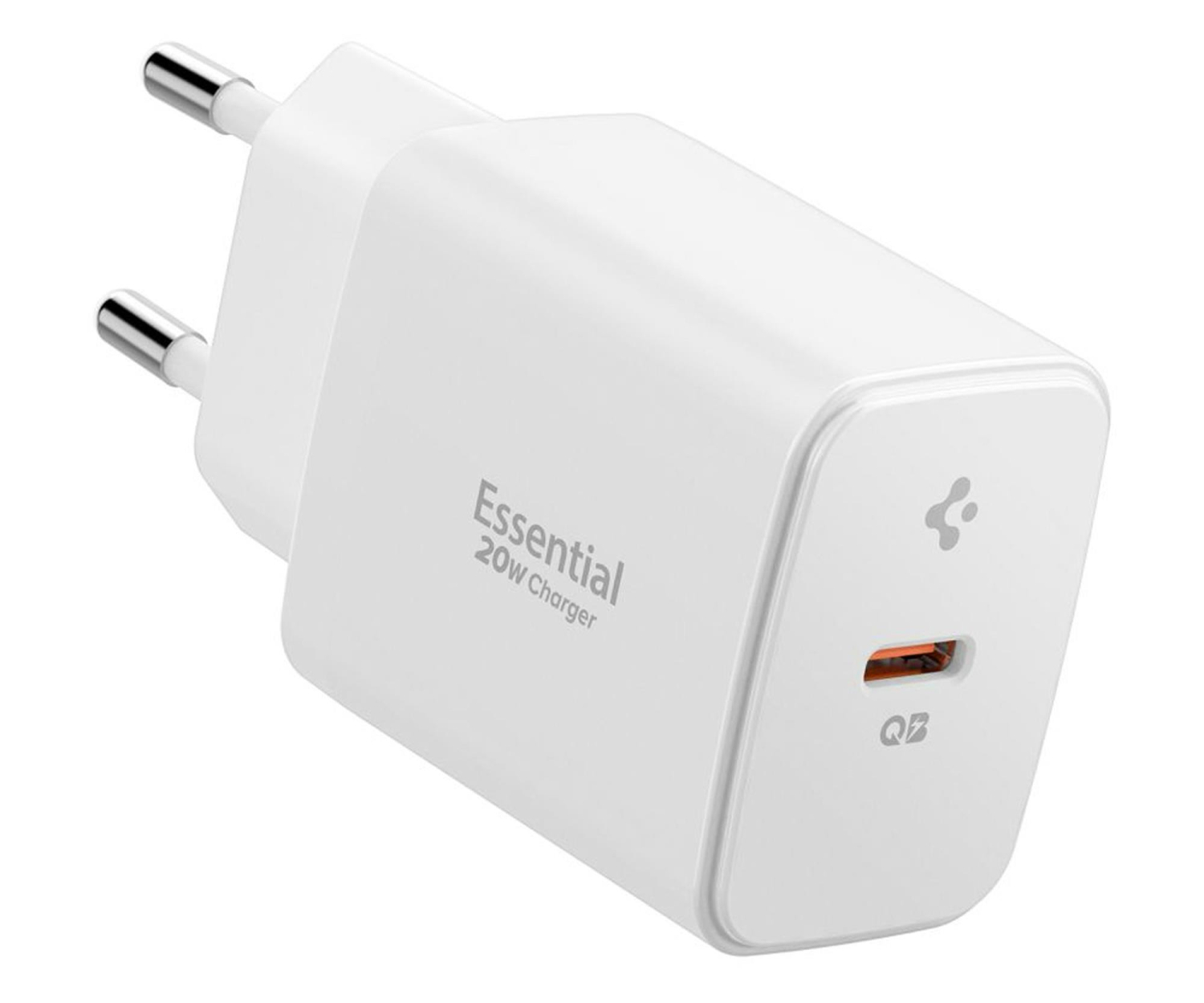 Spigen Ładowarka samochodowa Essential 20W Biała