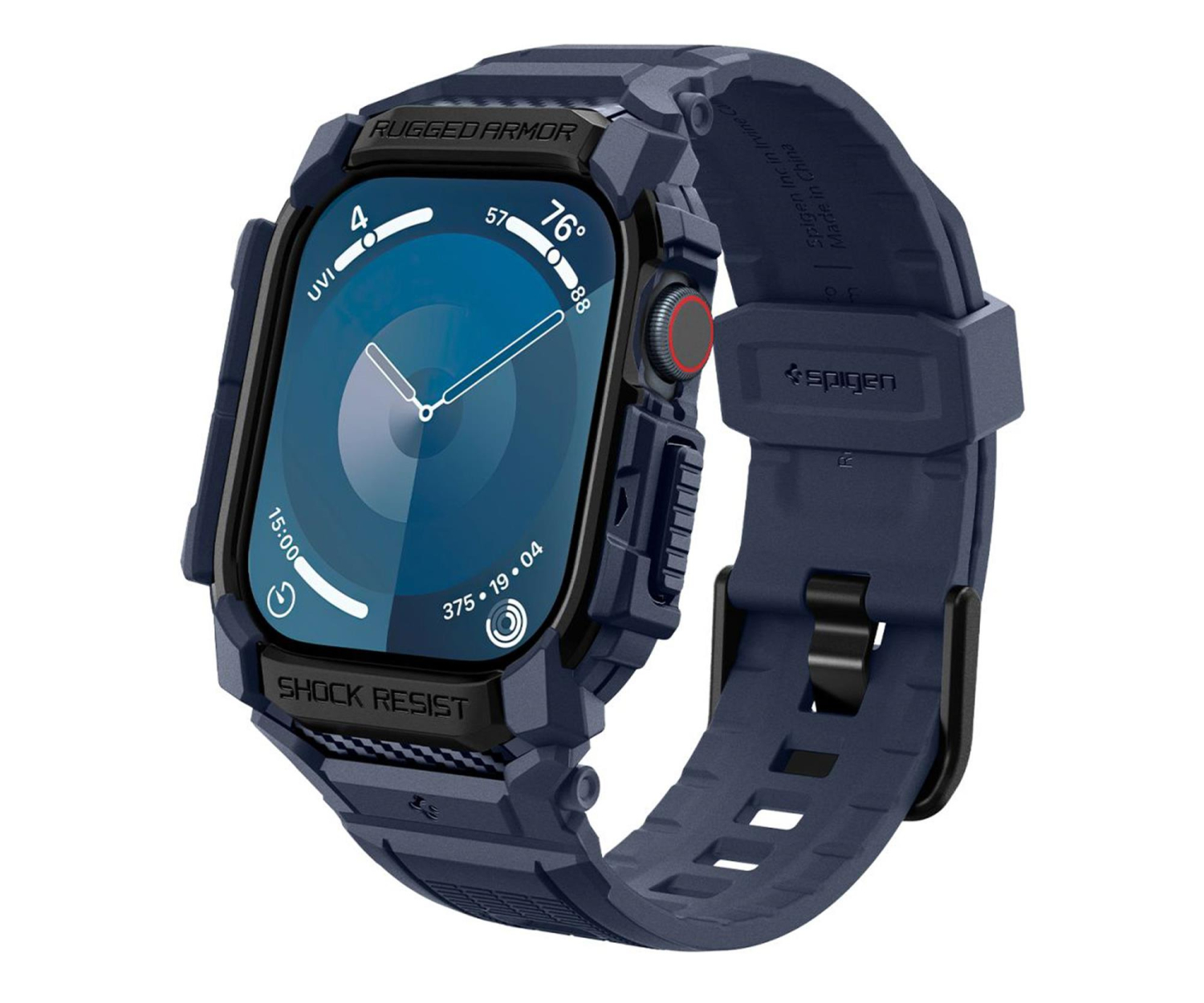 Spigen Rugged Armor ”Pro” Apple Watch 10 (46 Mm) Navy Blue