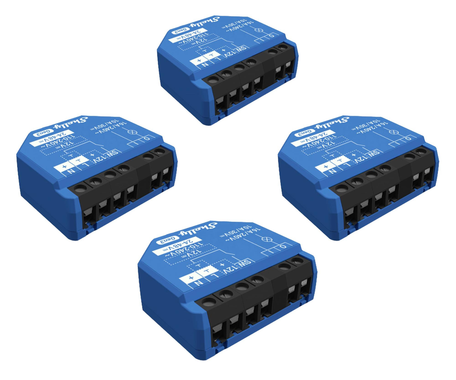 Shelly 1 Gen3 WiFi/Bluetooth 4szt