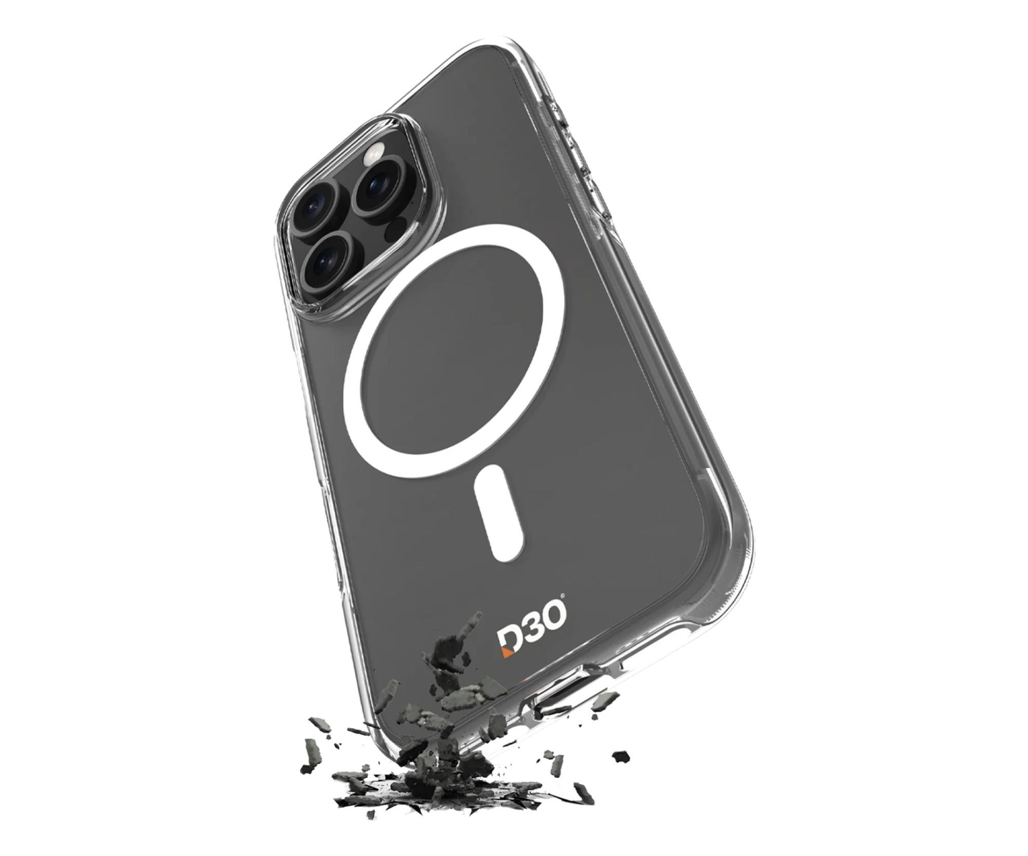 Puro Cover Impact Clear D3O Bio do iPhone 16 Pro Przezroczysty
