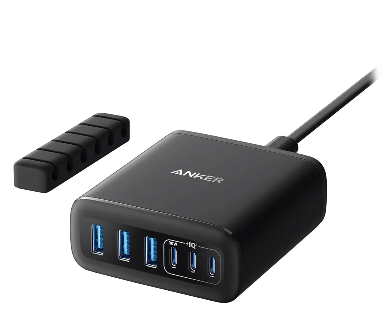 Anker GaN 3xUSB-A 3xUSB-C 112W Czarny