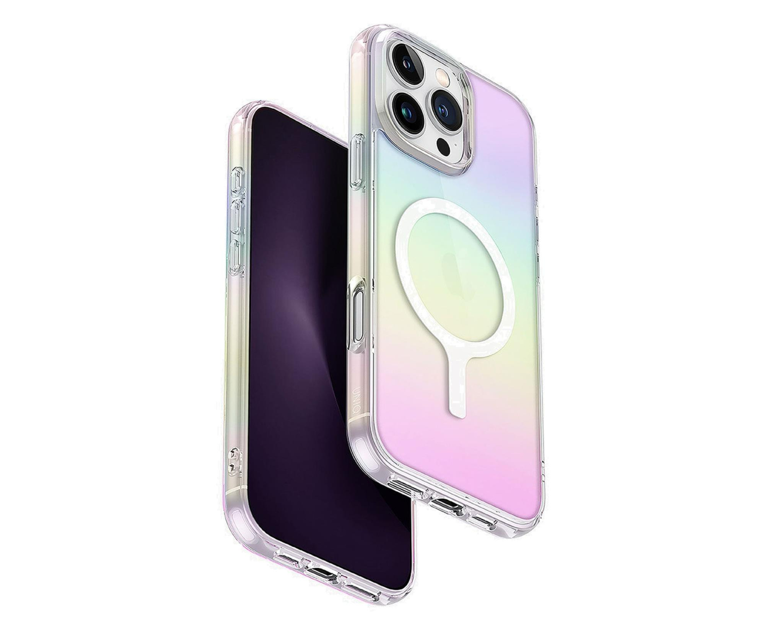 Uniq Etui Iridescia do iPhone 16 Pro Max Magclick Charging holo
