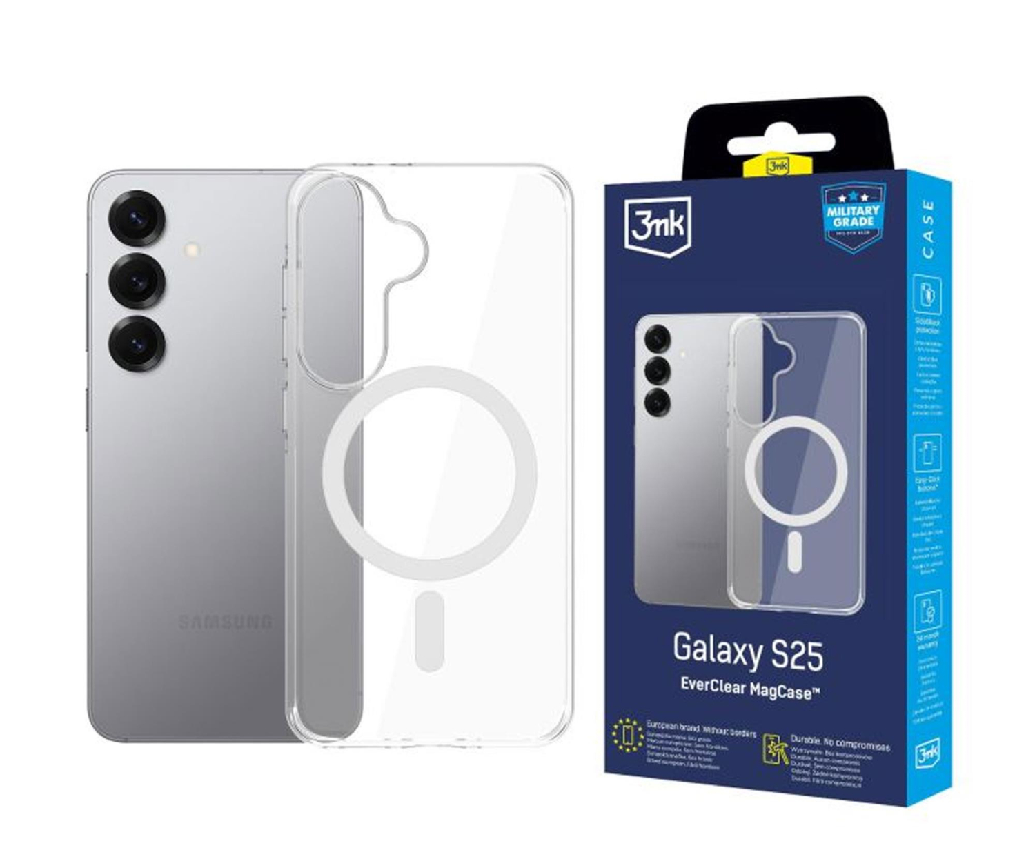 3mk EverClear MagCase do Galaxy S25