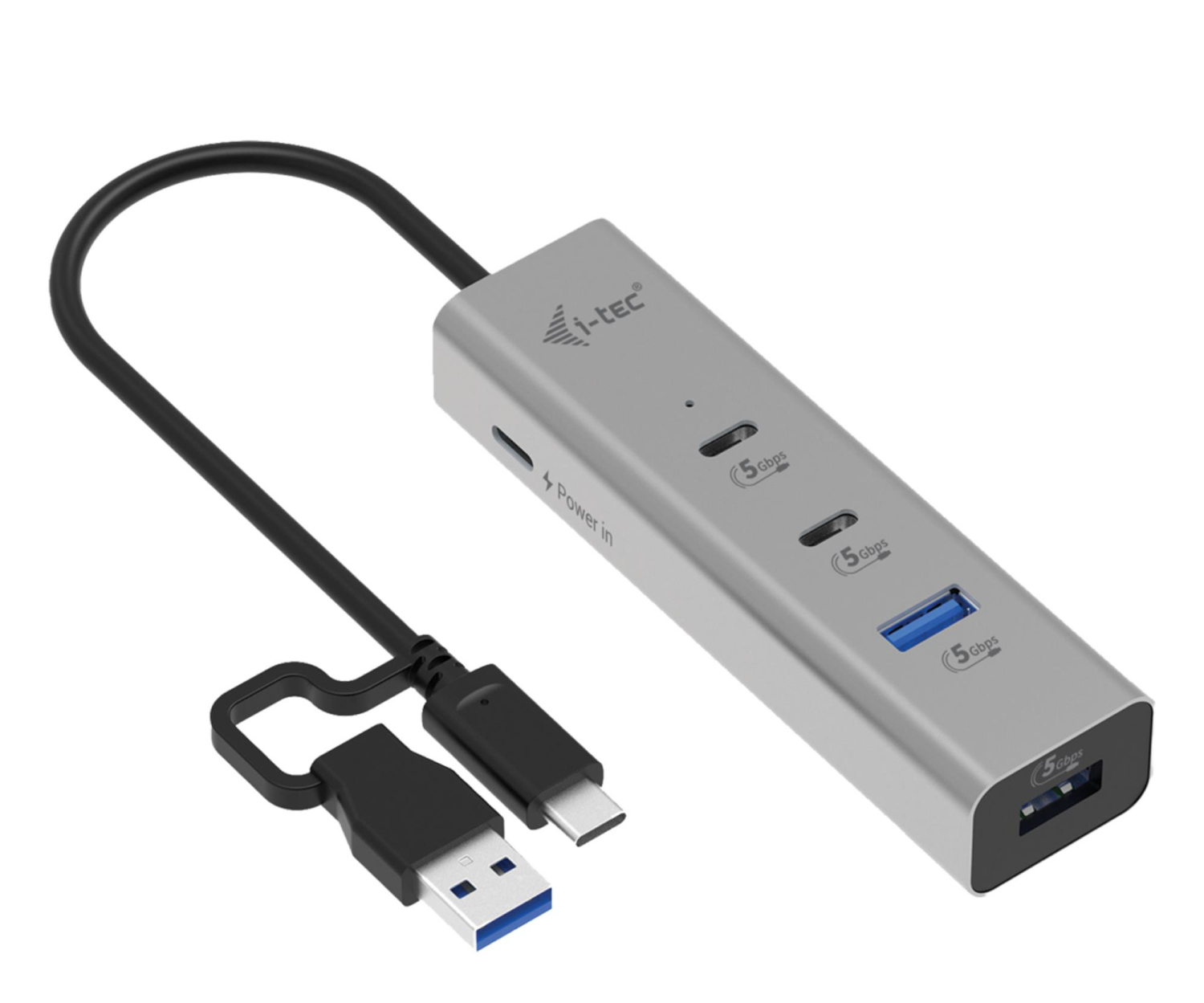 i-tec Uniwersalny metalowy ładujący HUB 2xUSB-C/2xUSB-A PD 85W