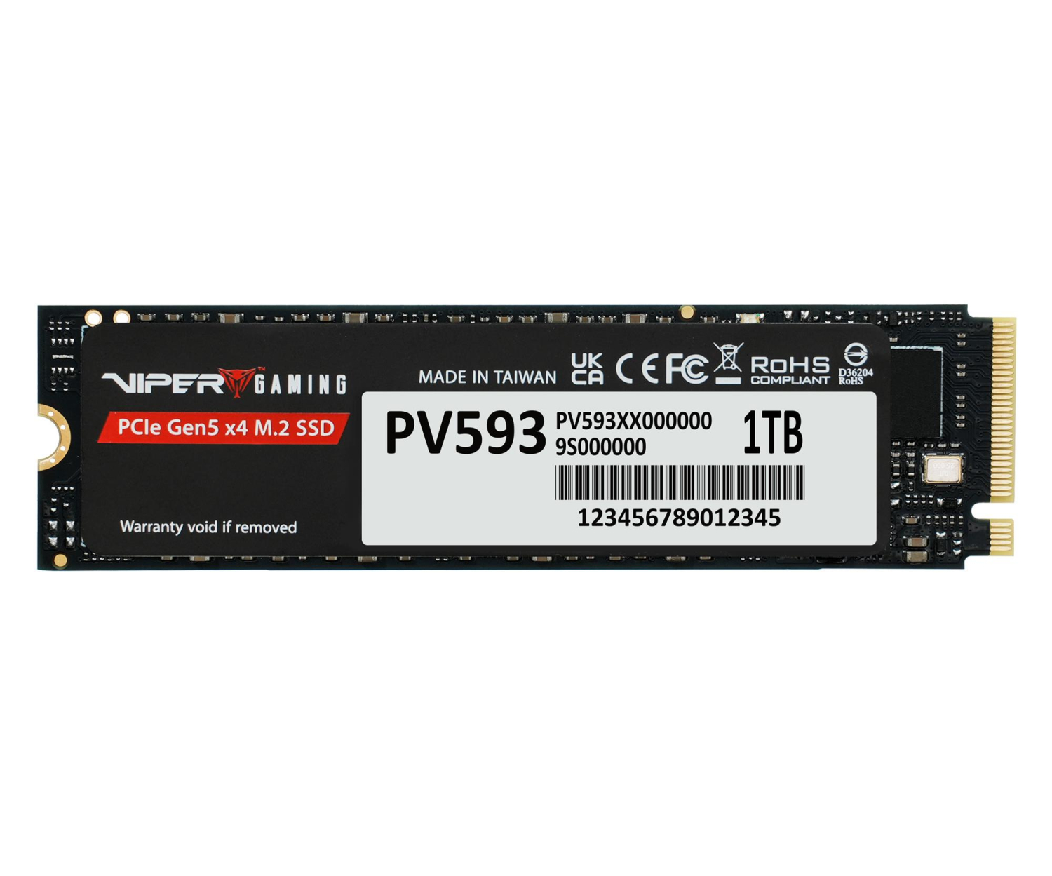 PATRIOT MEMORY SSD Viper PV593 1TB M.2 2280 PCIe Gen5 x4 14000MBS/13000MBS