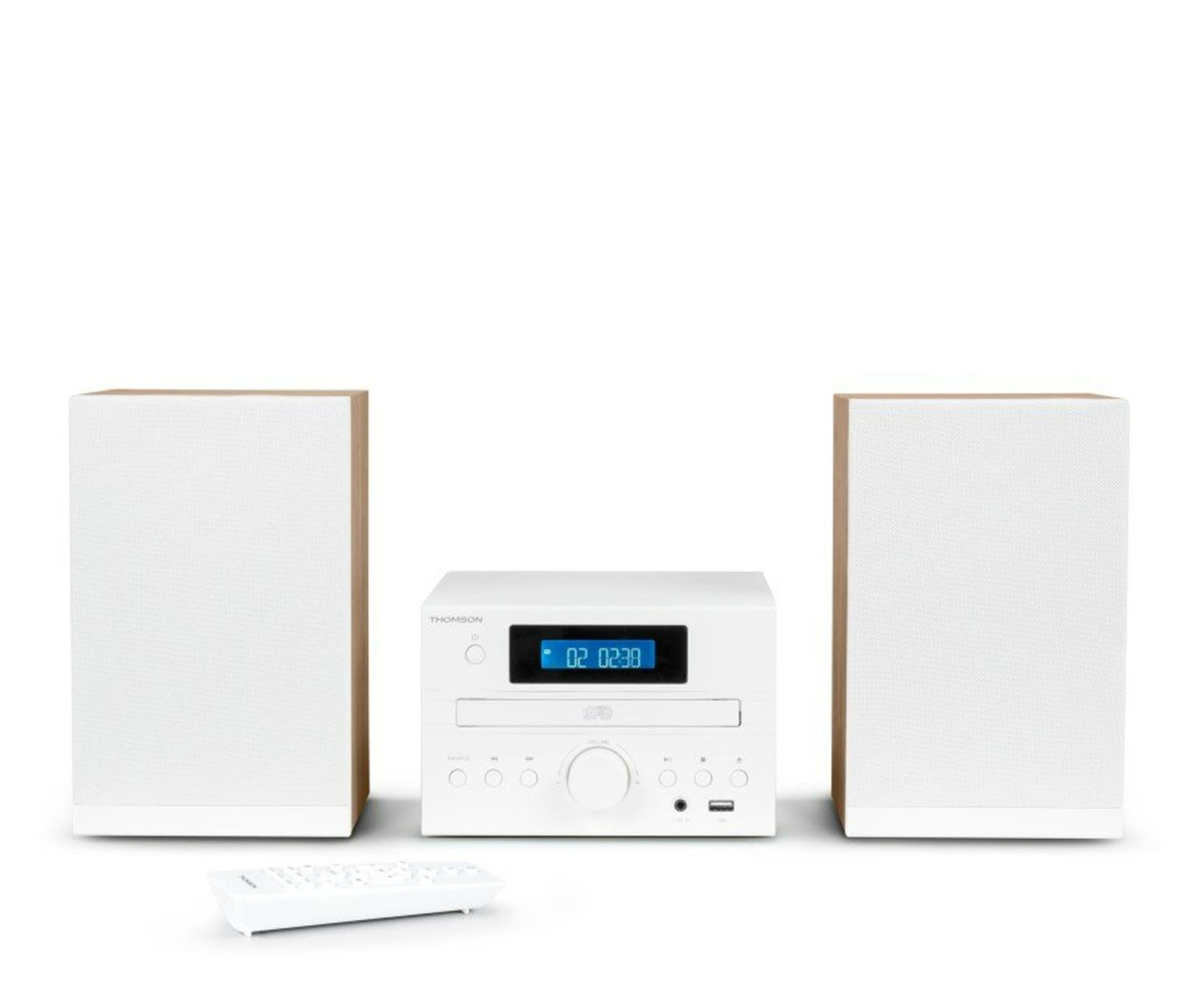 Thomson Mini COSY Bluetooth Bass Boost CD Radio FM 50W Biała