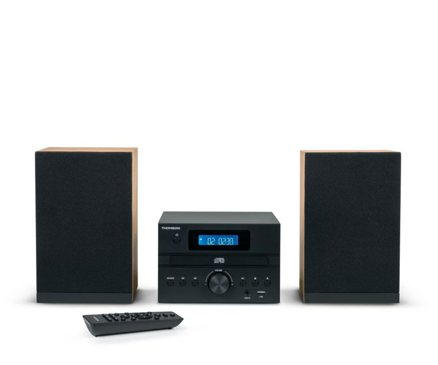Thomson Mini COSY Bluetooth Bass Boost CD Radio FM 50W Czarna