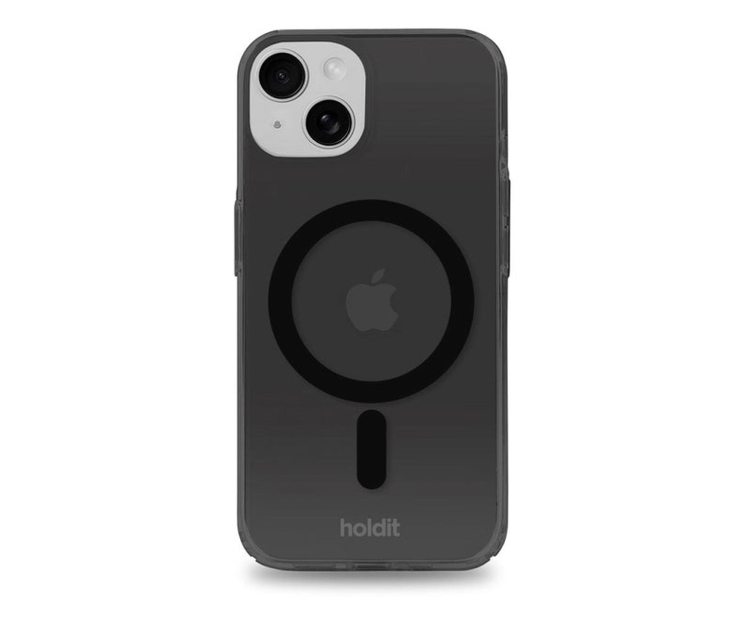 Holdit MagSafe Case iPhone 15/14/13 Przezroczysty/ czarny