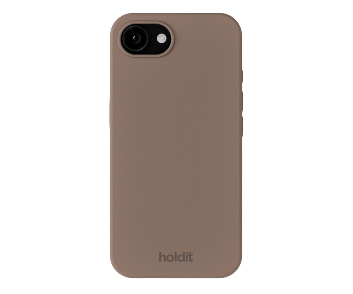 Holdit Silicone Case iPhone 16E Mocha Brown