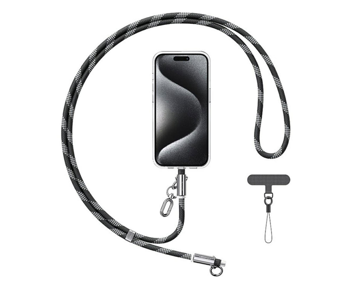 USAMS Smycz do telefonu z kablem do ładowania 60W USB-C do USB-C 1