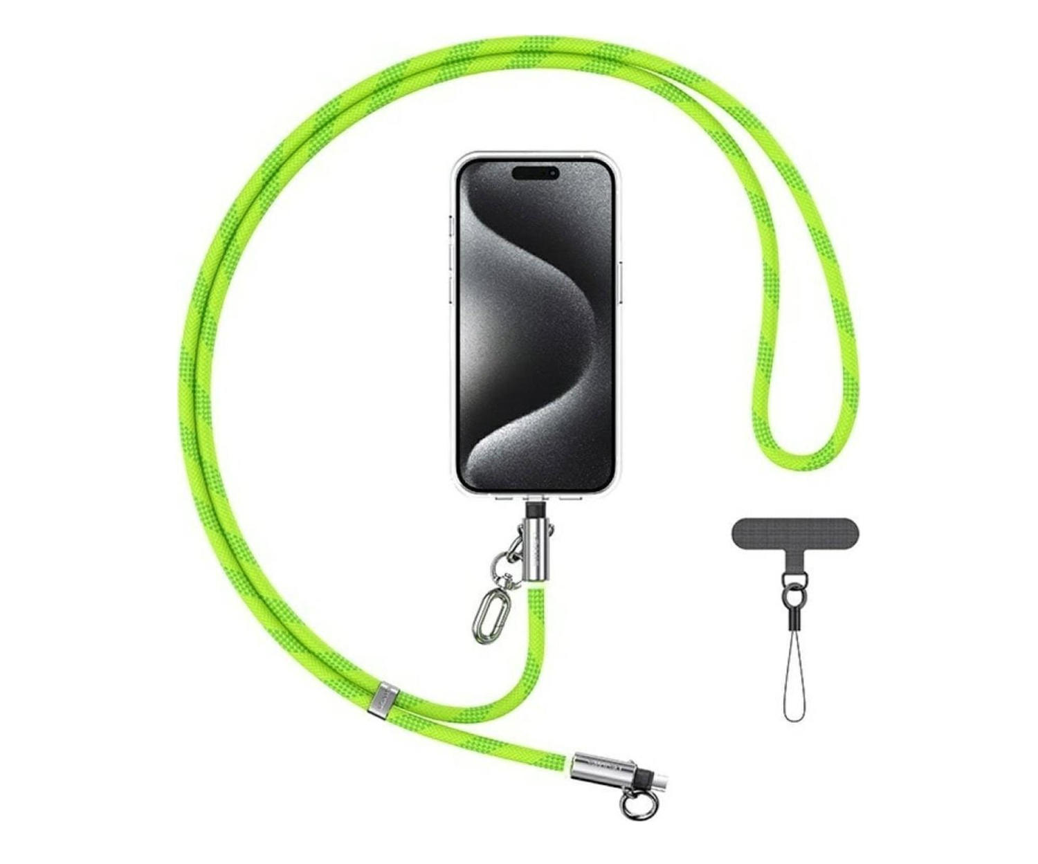 USAMS Smycz kabel do ładowania 30W USB-C Lightning 1.2m zielona