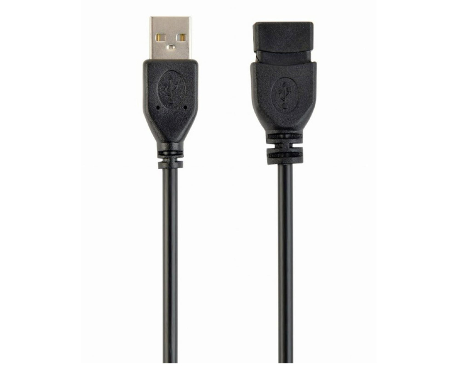 Gembird Przedłużacz kabla USB 2.0 0.15m, czarny