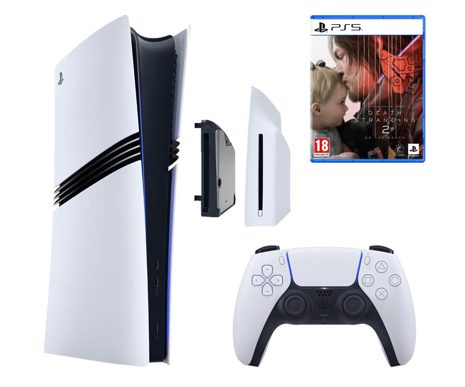 Sony PlayStation 5 Pro + Disc Drive + Death Stranding 2