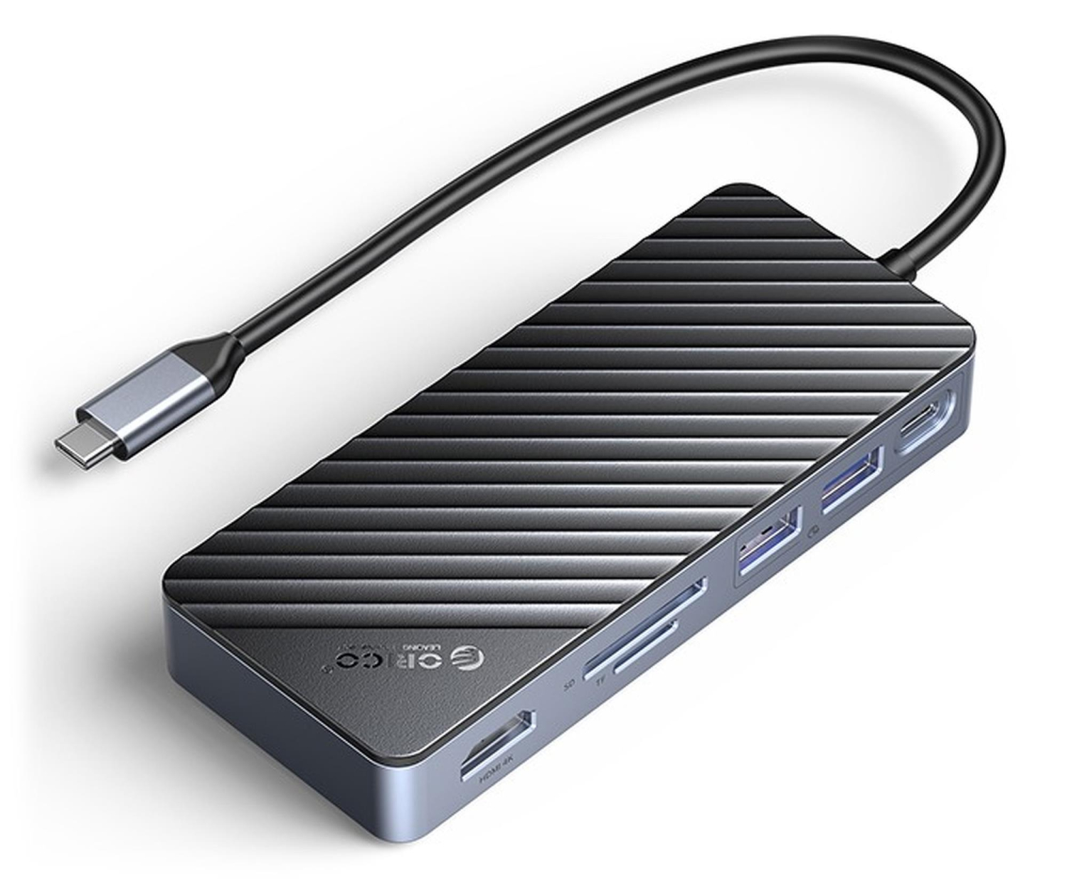 Orico OM28P-G2-BK-EP USB-C z obudową na dysk M.2 10 Gbps, HDMI 4K 60Hz Szary