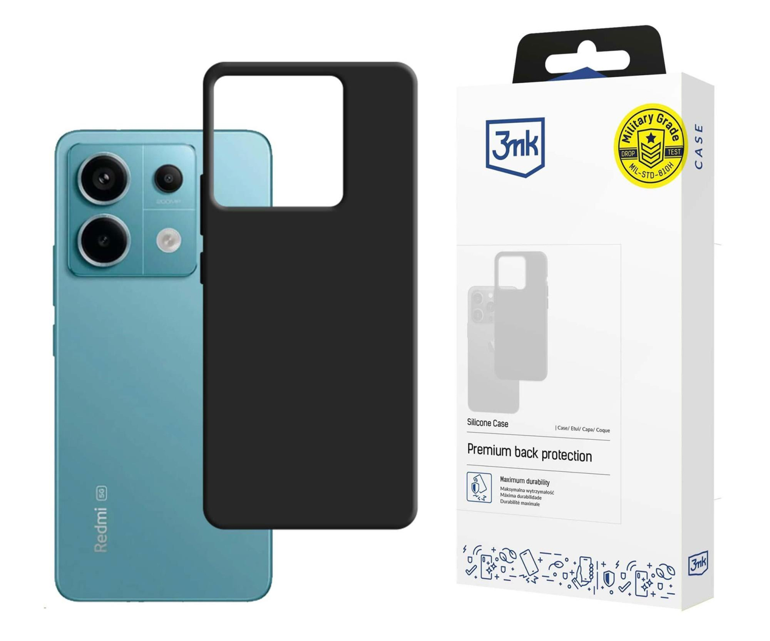 3mk Silicone Case do Redmi Note 13 Pro 5G