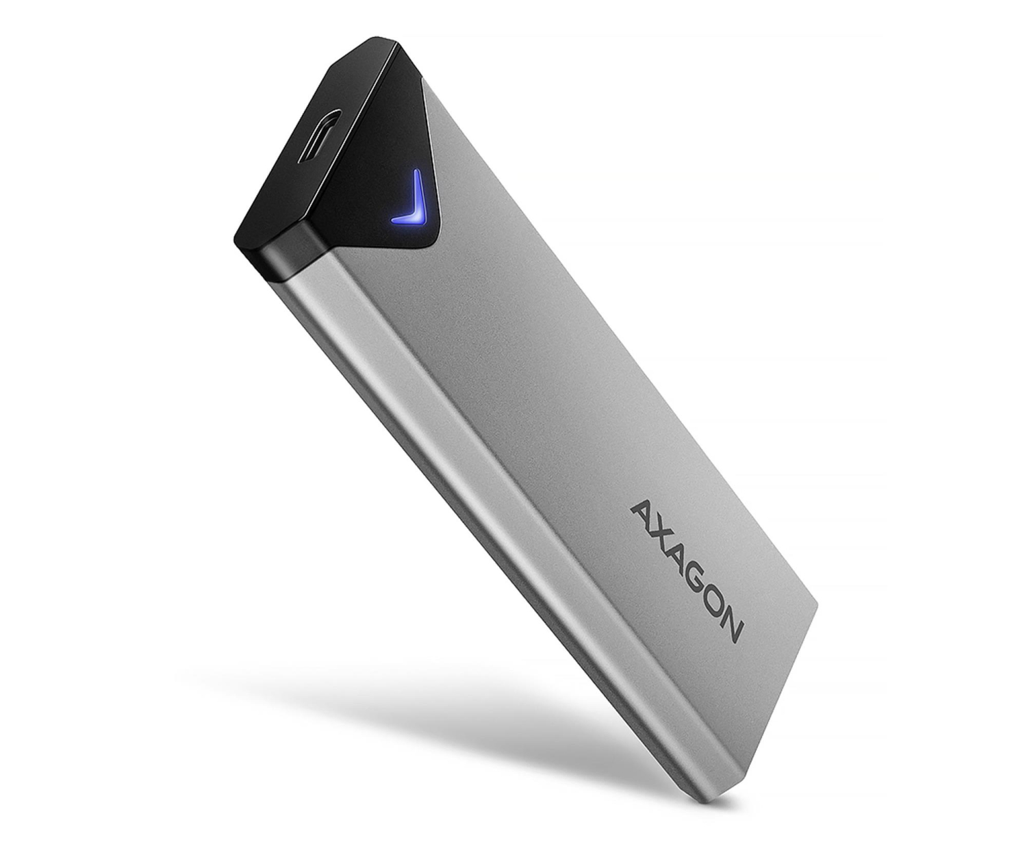 AXAGON EEM2-UG2 Obudowa zewnętrzna aluminiowa, USB-C 3.2 Gen 2 - M.2 NVMe SSD, długość 42 do 80 mm szary