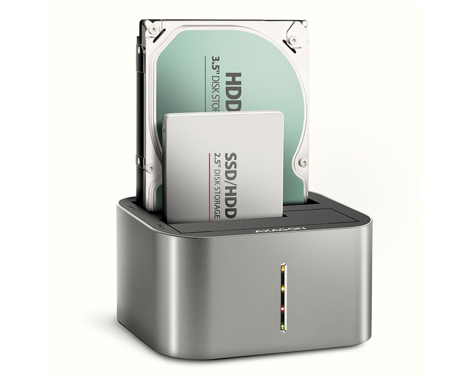 AXAGON ADSA-DC Stacja dokująca USB 3.2 Gen 1 - 2x SATA 6G 2.5"/3.5" SSD/HDD