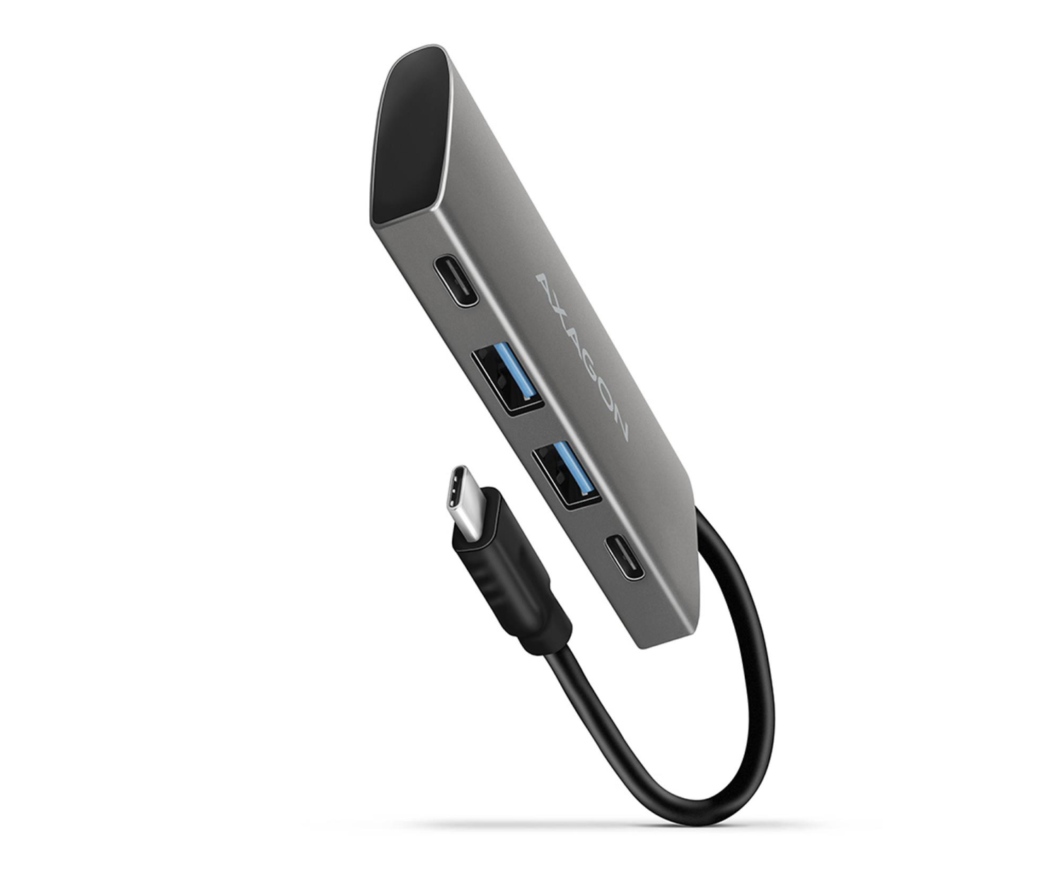 AXAGON HMC-4G2 Hub USB Gen2 10Gbps, 2x USB-A + 2x USB-C, 13cm USB-C kabel
