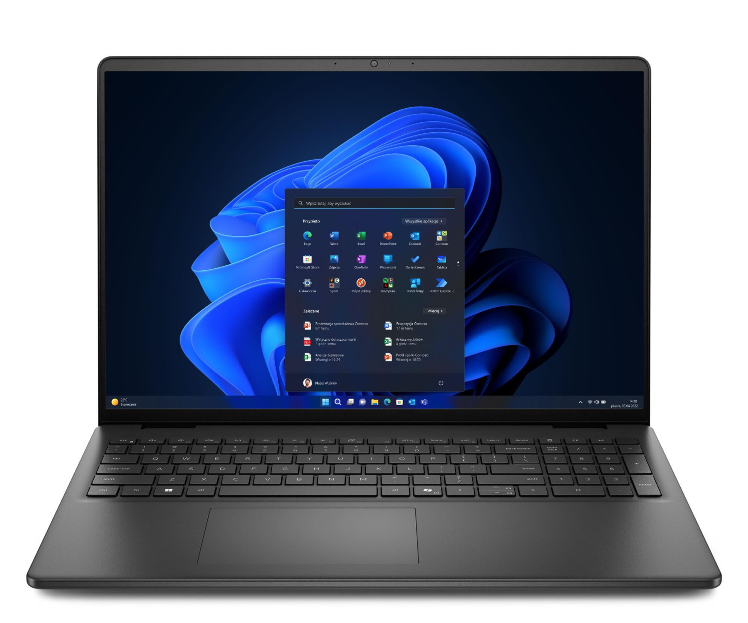 Dell Laptop Dell 16 DC16250 W11P C5 120U/16GB/1TB/16.0 FHD+/Int/FgrPr/WLAN + BT/Backlit Kb/3 Cell/3YPS Carbon Black