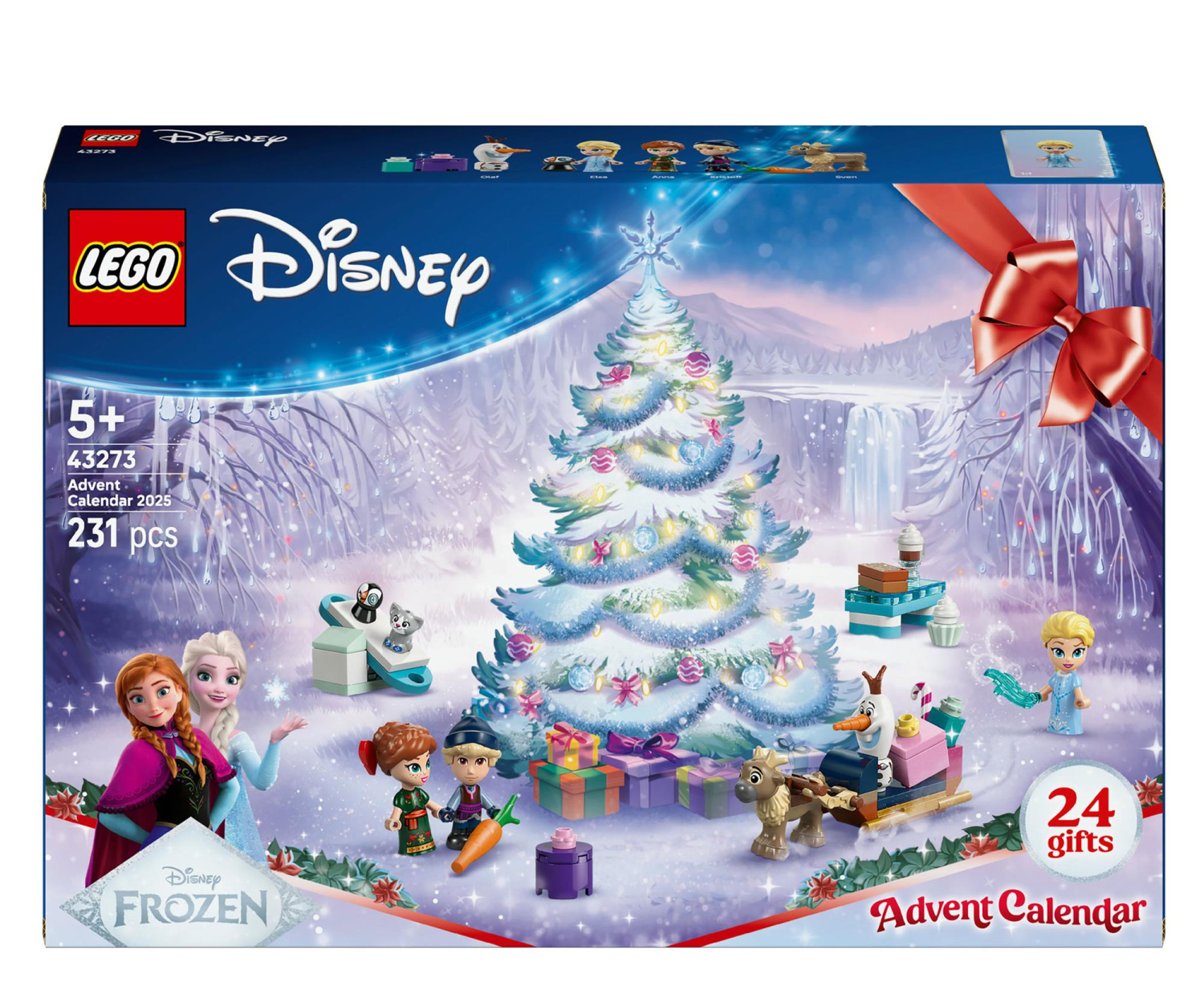 Klocki LEGO Disney Kraina lodu Kalendarz adwentowy na 2025 rok (43273) Wielokolorowy
