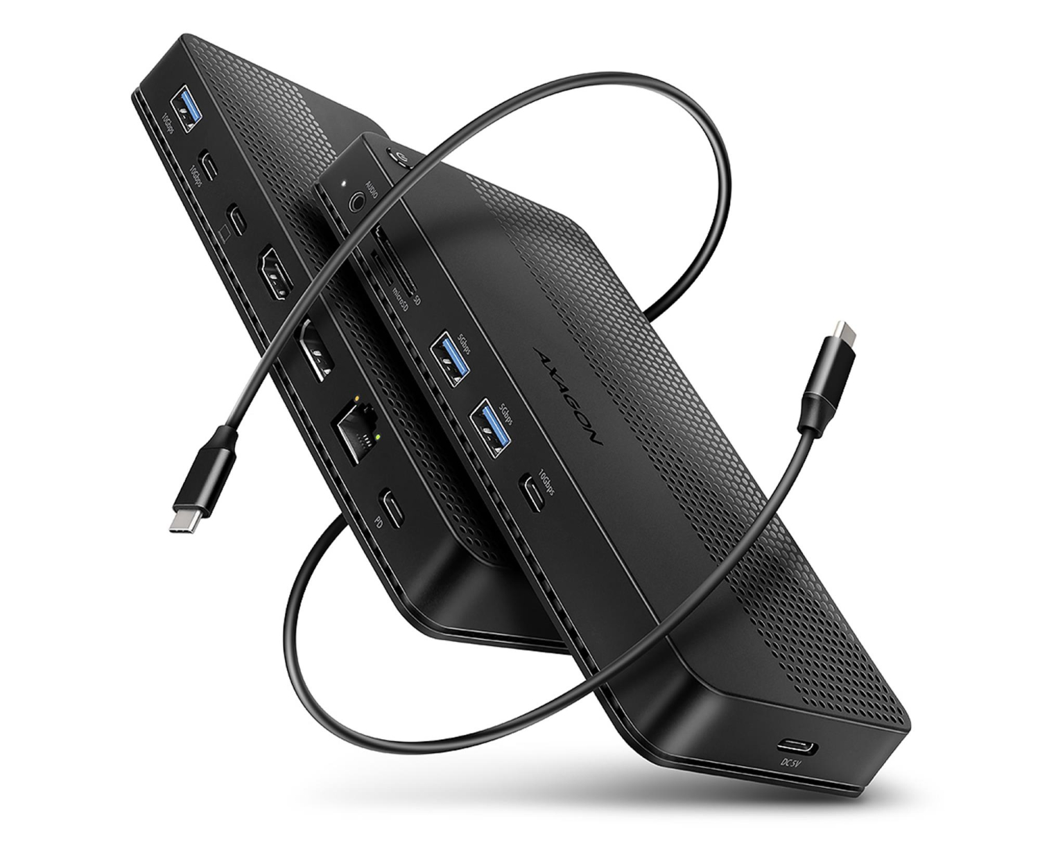 Axagon HMC-U4, USB4 40Gbps dock, 12w1