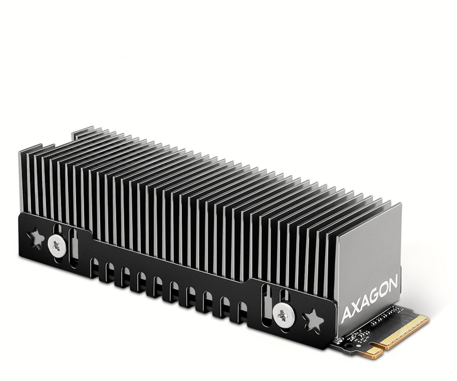 Axagon CLR-M2XT, aluminiowy pasywny radiator M.2 SSD disk, 24 mm